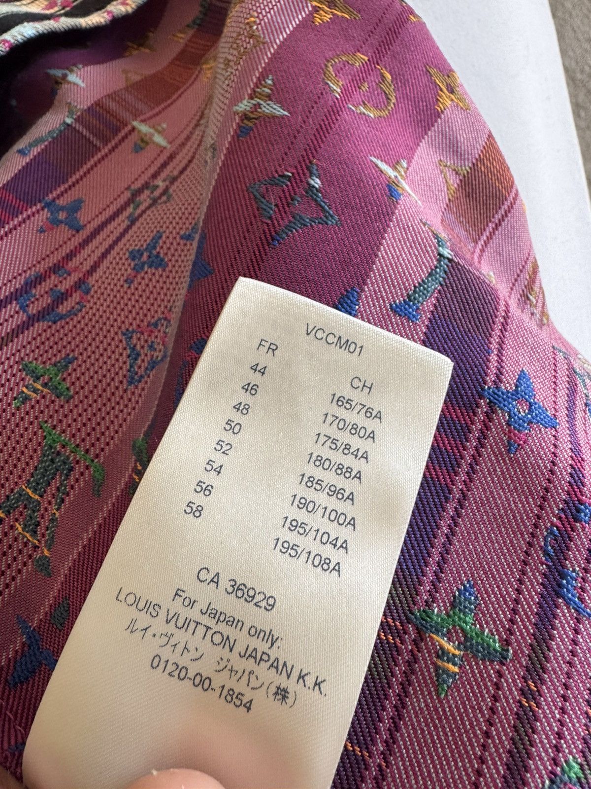 Louis Vuitton Louis Vuitton Multicolor Plaid & Pink Monogram Windbreaker Size US L / EU 52-54 / 3 - 4 Thumbnail