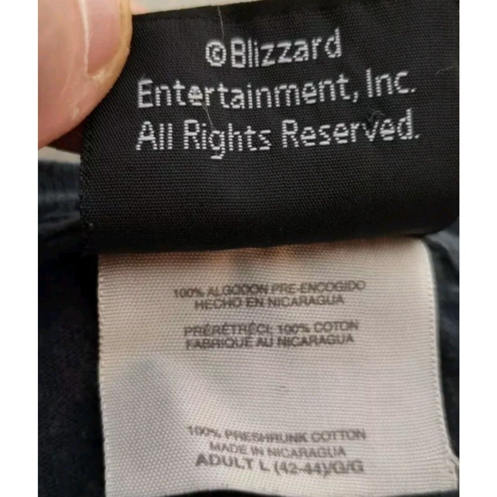Vintage VINTAGE Blizzard World Of Warcraft Horde Logo T-Shirt Mens Large Black Graphic Print Y2K Video Games Size US L / EU 52-54 / 3 - 7 Thumbnail