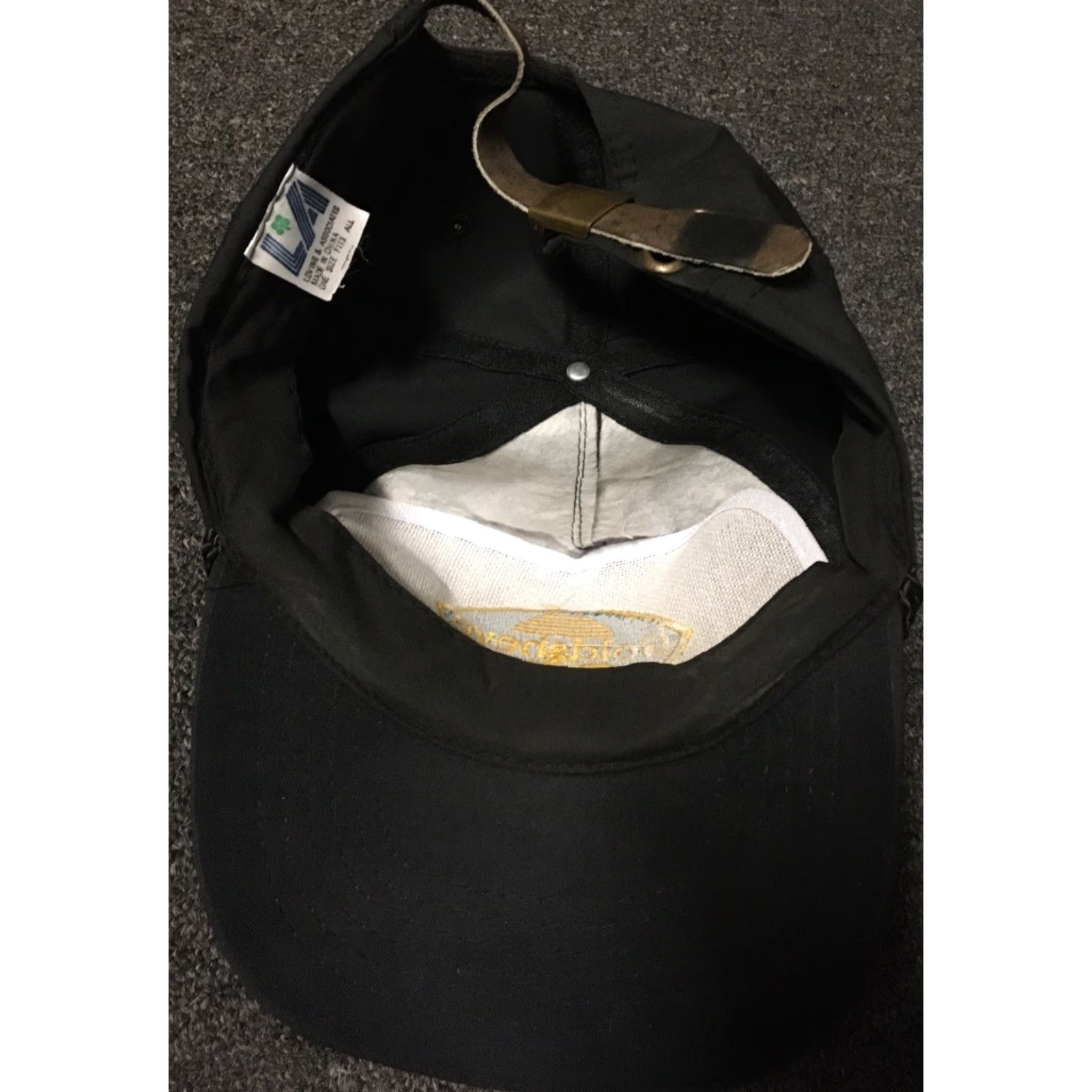 Vintage VINTAGE Goldeneye Strapback Hat Trucker Biker Workwear Grunge Punk Skate USA Men Adjustable Black Hat Size ONE SIZE - 5 Thumbnail