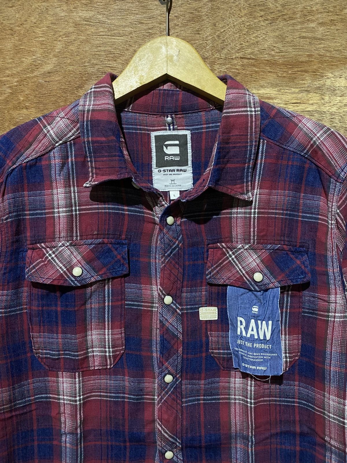 G-Star 💸BINDING OFFER💸 G-STAR RAW STONE BUTTON FLANNELSHIRT Size US M / EU 48-50 / 2 - 3 Thumbnail