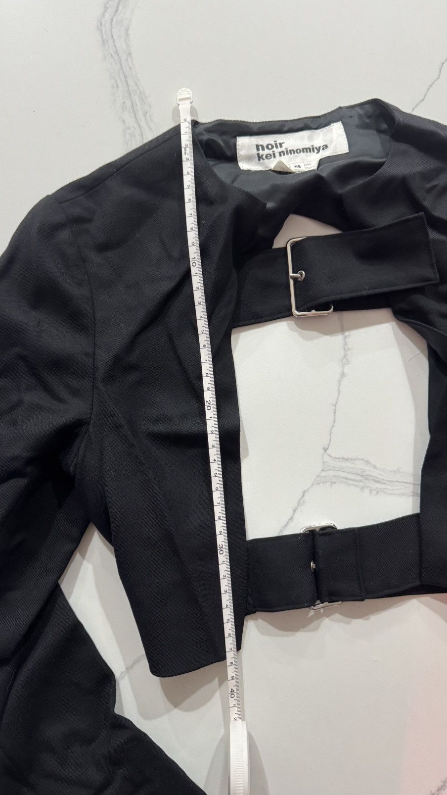 Comme des Garcons Noir Kei Ninomiya Bolero Jacket Size XS / US 0-2 / IT 36-38 - 6 Thumbnail