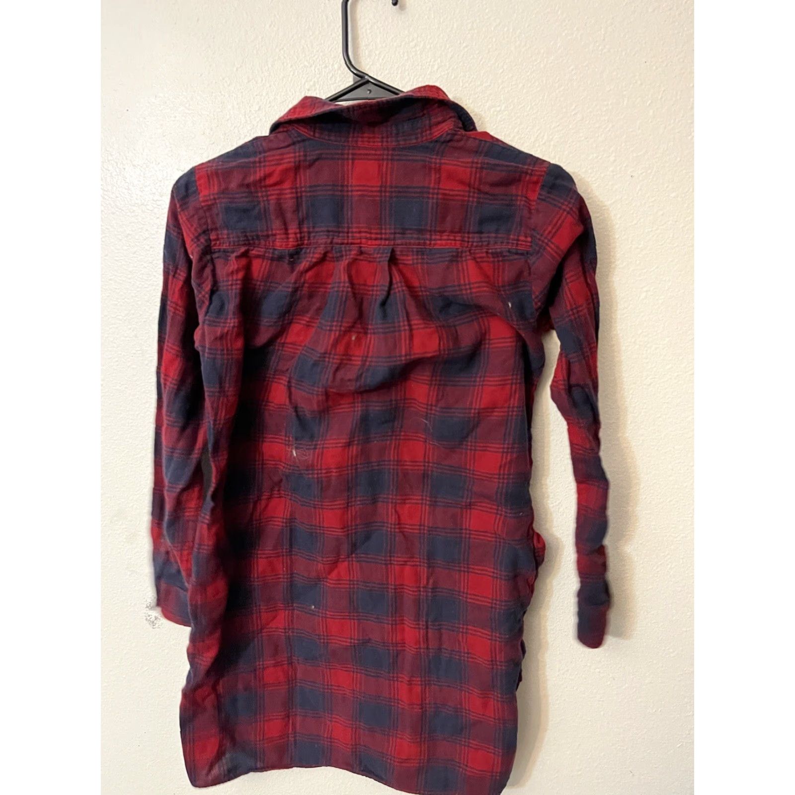 J.Crew J.CREW Dress Adult Petite XS Red Plaid Flannel Womens Size XS / US 0-2 / IT 36-38 - 3 Thumbnail