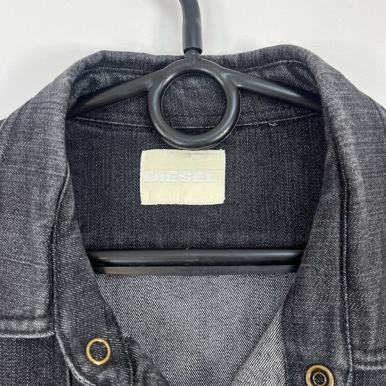 Diesel Diesel Black Denim Shirt Button Up Western Style Mens Size L Size US L / EU 52-54 / 3 - 2 Thumbnail