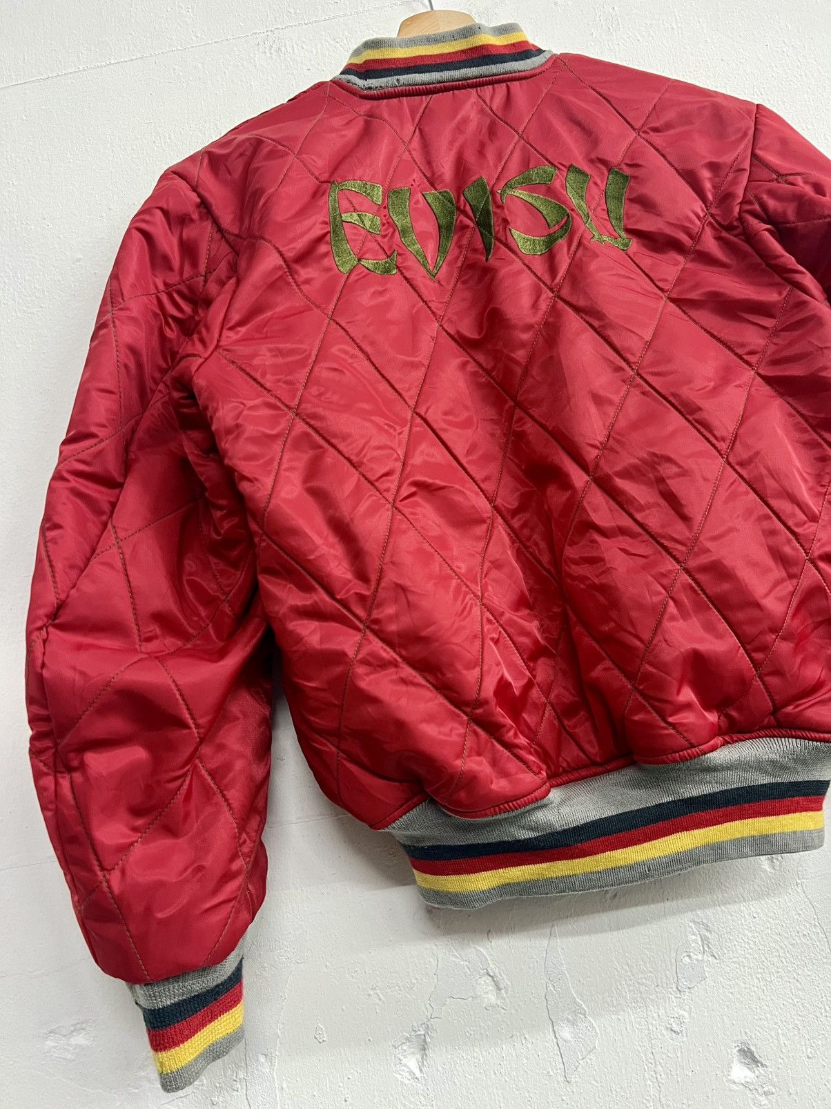 Evisu VINTAGE RARE EVISU REVERSIBLE BOMBER VARSITY JACKET Size US M / EU 48-50 / 2 - 23 Thumbnail