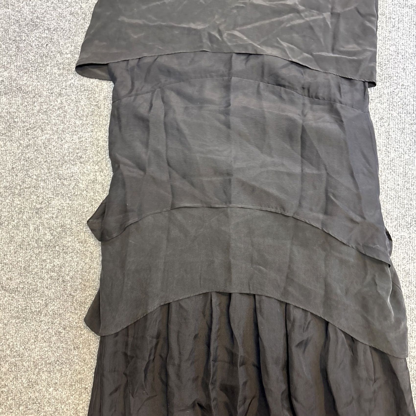 Jonathan Simkhai Jonathan Simkhai Maxi Dress Tank Silk Black 2 Women Sheer Tiered Long Size XS / US 0-2 / IT 36-38 - 3 Thumbnail