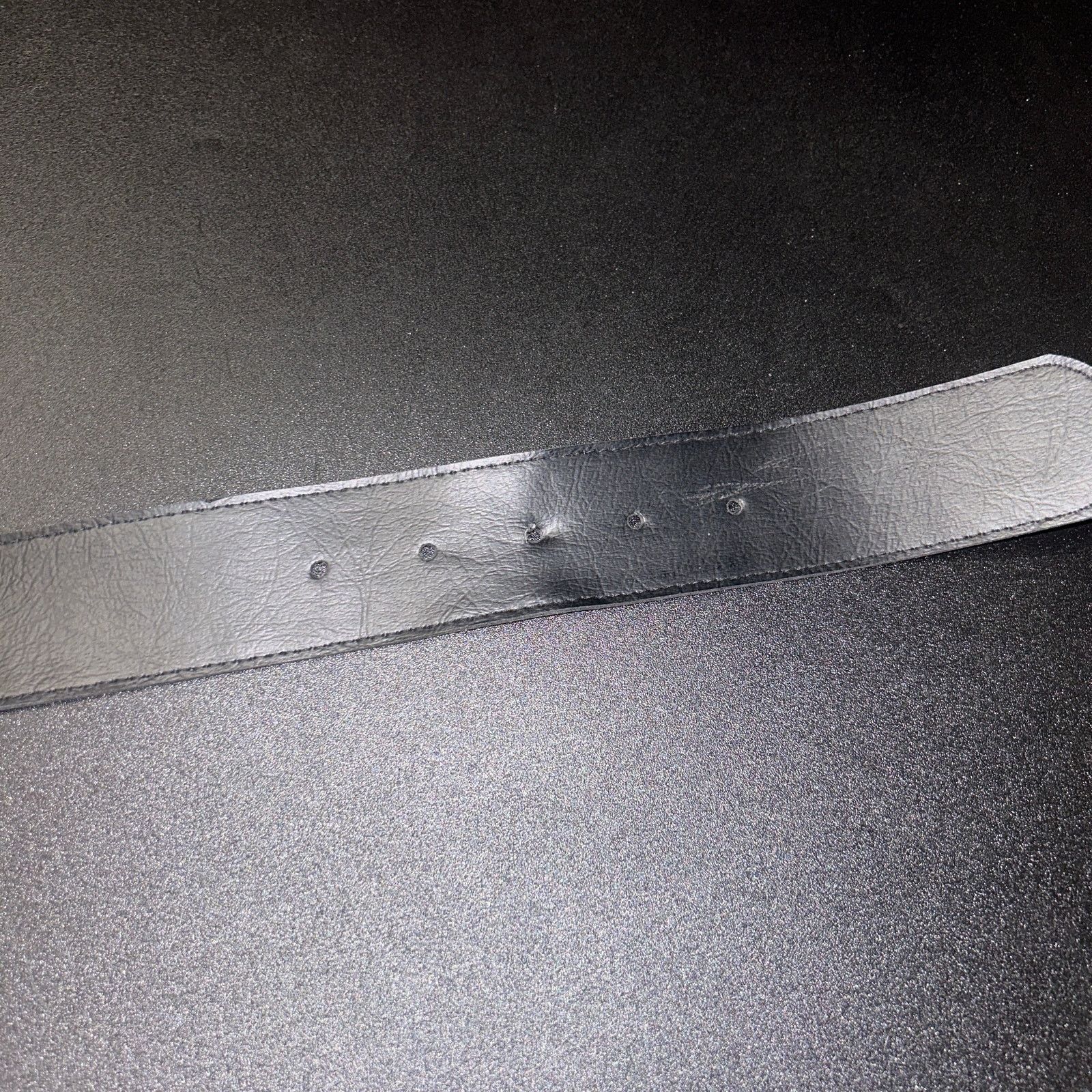 Other Black textured Faux Leather Silver-Tone Hardware Belt 10 Size ONE SIZE - 7 Thumbnail