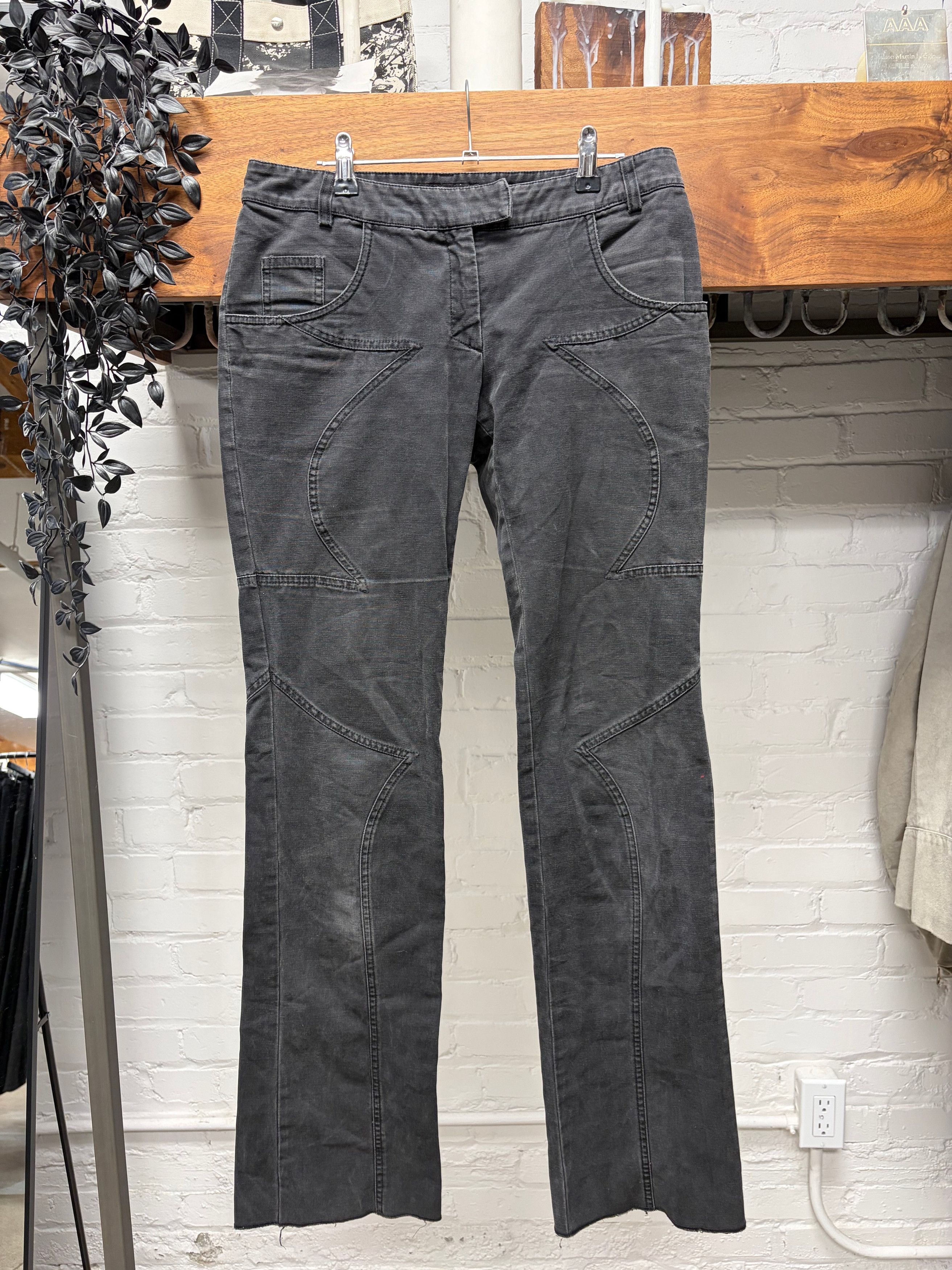 Versace Vintage Versace Panelled Black Low Rise Skinny Jeans Size US 30 / EU 46 - 1 Thumbnail
