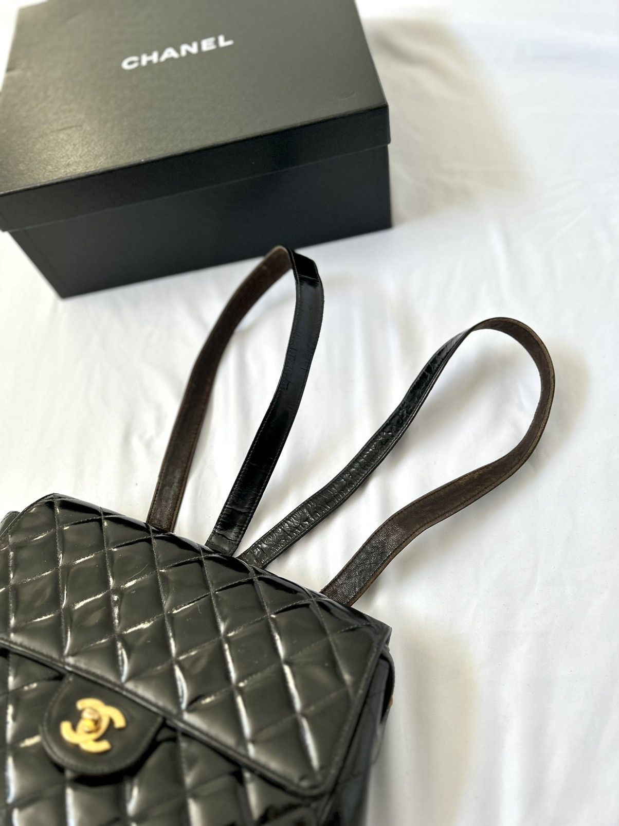 Chanel Chanel Patent Leather Backpack Size ONE SIZE - 8 Thumbnail