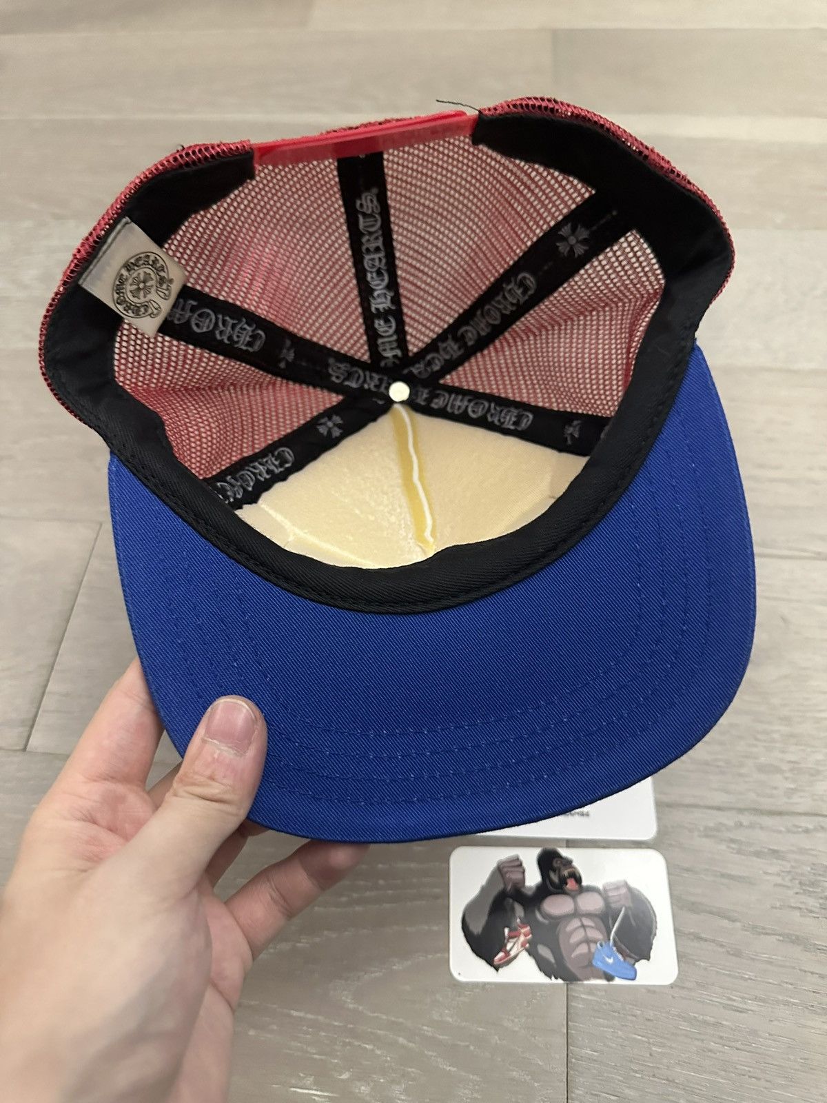 Chrome Hearts Chrome Hearts FUCK Hollywood Trucker Hat 'Blue/White/Red' Size ONE SIZE - 5 Thumbnail