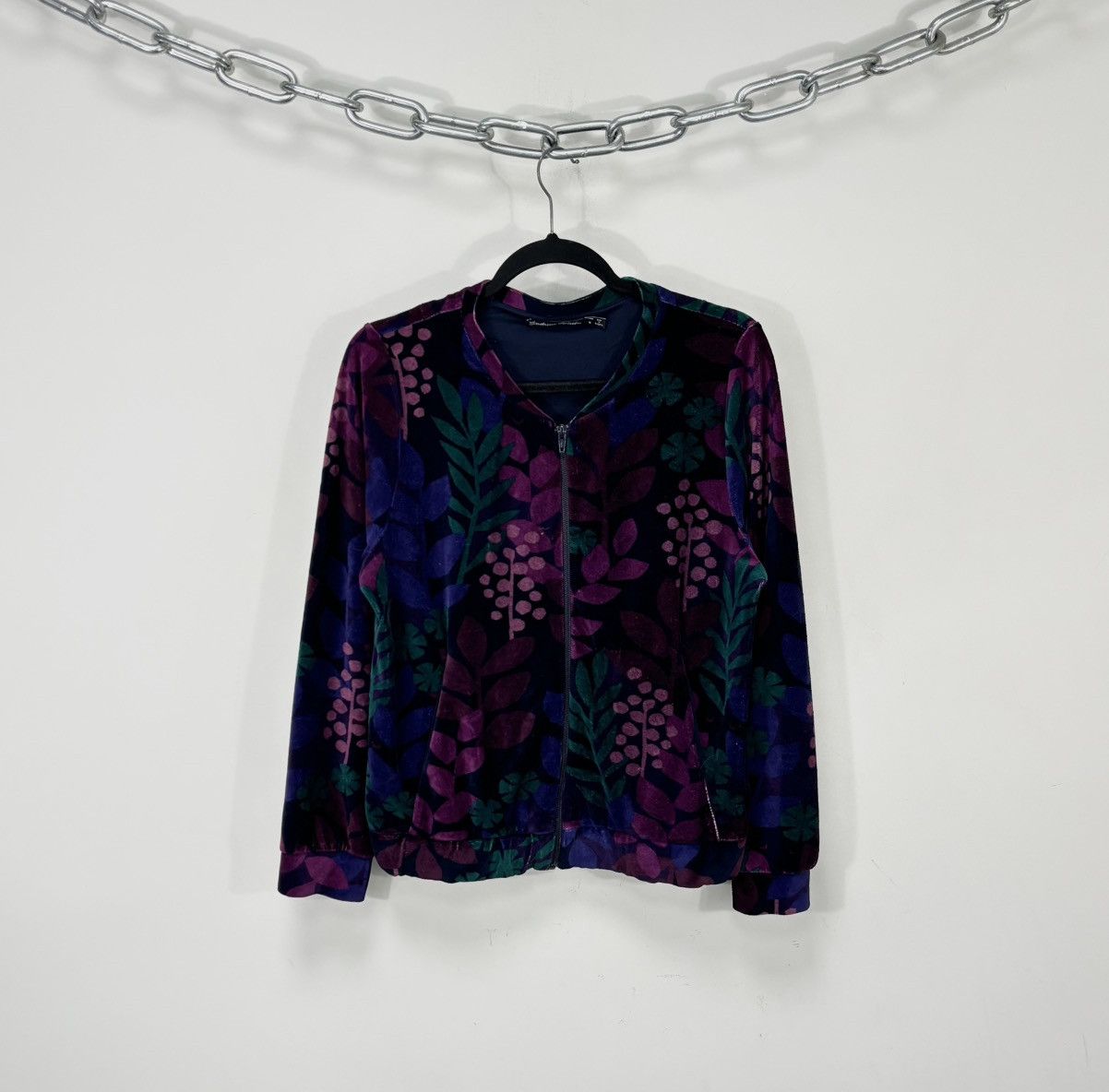 Gudrun Sjoden Gudrun Sjoden Women’s Velour Floral Set Skirt/Jacket Size M / US 6-8 / IT 42-44 - 2 Thumbnail
