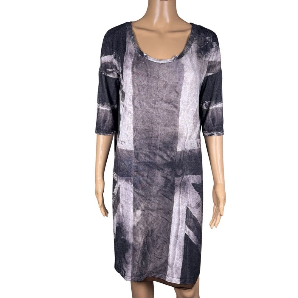 Other Religion 3/4 Sleeve England Flag Viscose Tunic Size M Size M / US 6-8 / IT 42-44 - 1 Thumbnail
