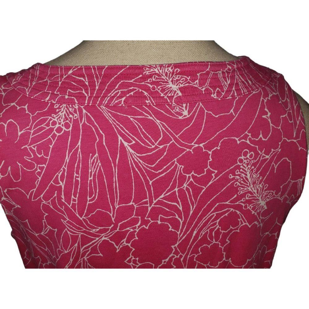 Designer CT504 New York and Co Pink & White Sleeveless V-neck Dress S Size S / US 4 / IT 40 - 3 Thumbnail