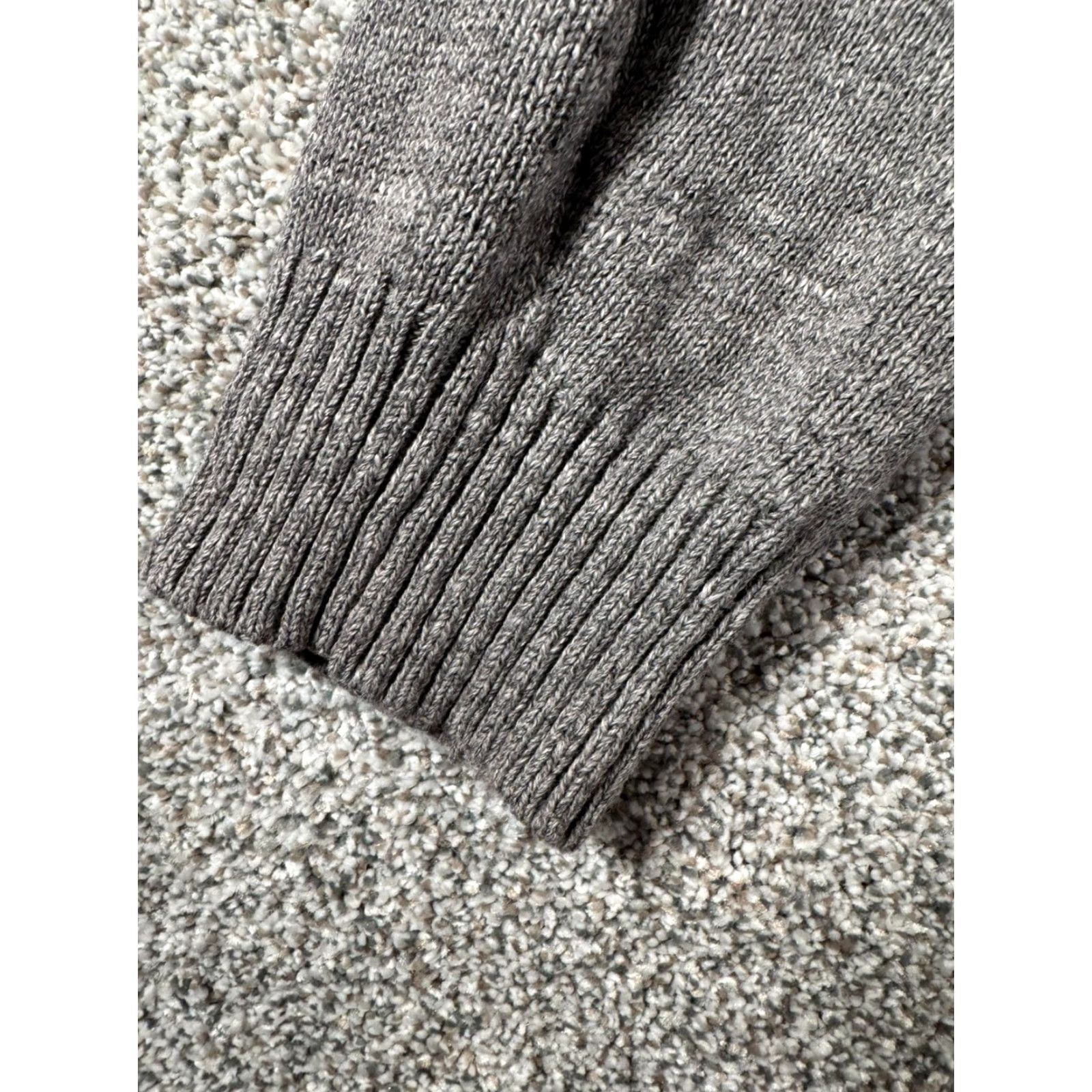 Vintage St Johns Bay Cardigan Mens L Grandpa Sweater Pockets Shawl Collar Classic Gray 100% Cotton Knit Pocketed Regular Mens Size US L / EU 52-54 / 3 - 5 Thumbnail