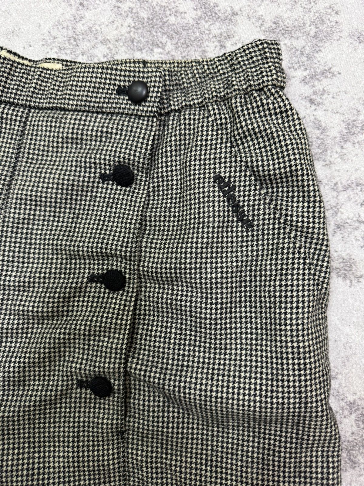 Ellesse Vintage Ellesse Golf Wide Leg Plated Wool Short Pants Size 26" / US 2 / IT 38 - 4 Thumbnail