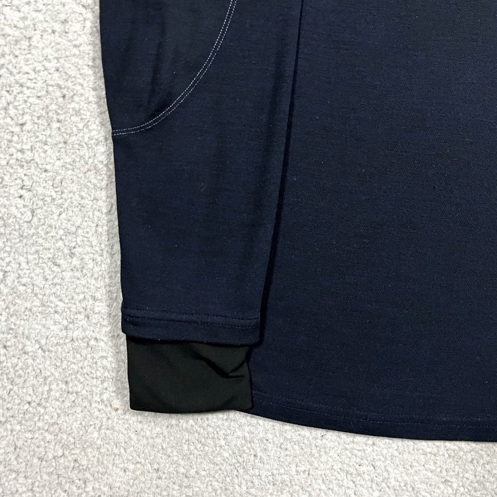 Layer 8 Terramar 1/4 Zip Mens L Base Layer Pullover Climasense Outdoor Thermal Wool Blue Shirt/Top Size US L / EU 52-54 / 3 - 2 Thumbnail