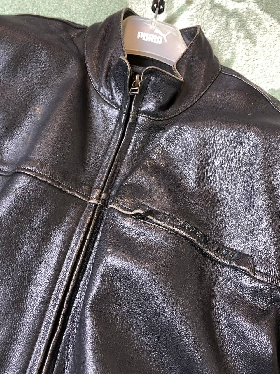 Vintage MOTO Vintage Black Leather Jacket REV'IT! Streetwear Size US XL / EU 56 / 4 - 11 Thumbnail