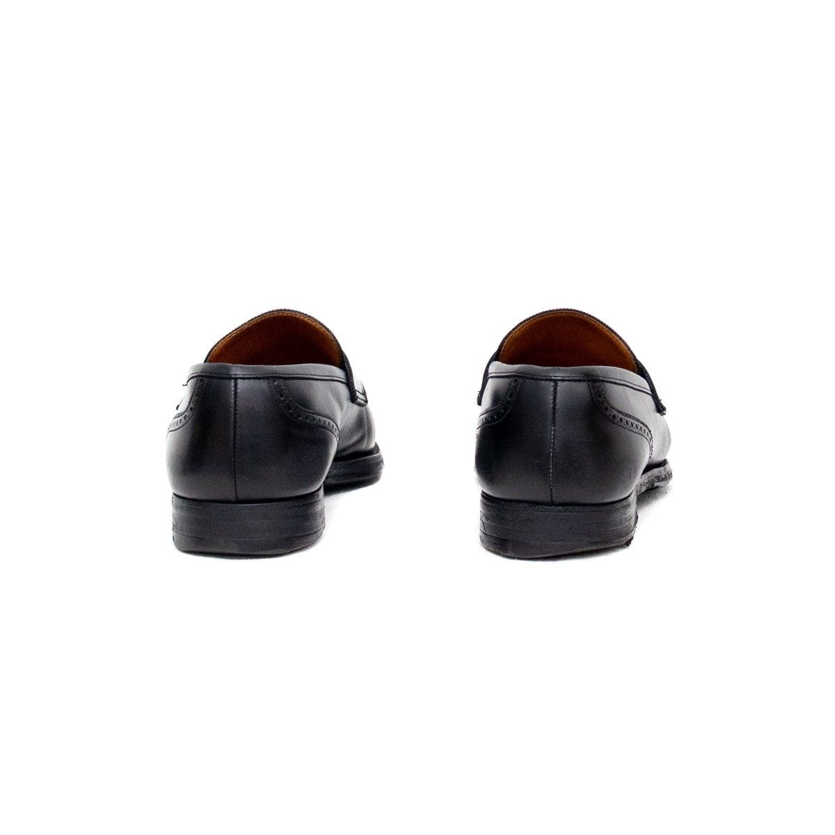 Brooks Brothers × Peal And Co Peal & Co. for Brooks Brothers Black Leather Penny Loafers Size US 9.5 / EU 42-43 - 7 Thumbnail