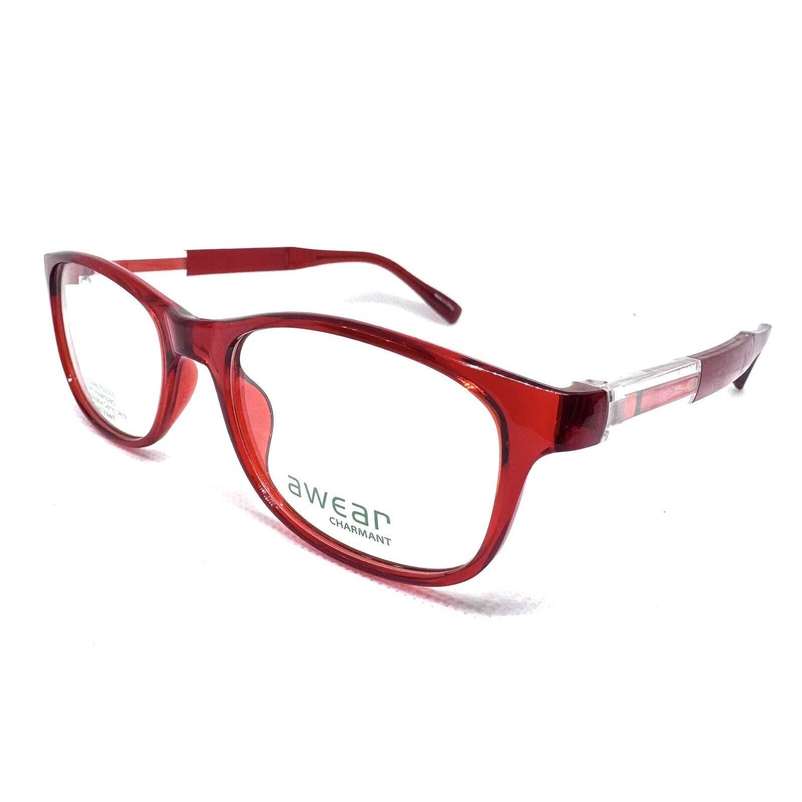 Other AWEAR CHARMANT CC3703 RED CLEAR FLEX COOLEYEGLASSES Size ONE SIZE - 3 Thumbnail