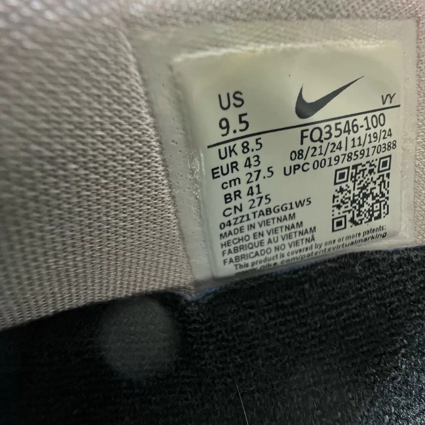 Nike ZK6 All-Star White/Gray 43 Mint Size US 10 / EU 43 - 8 Thumbnail