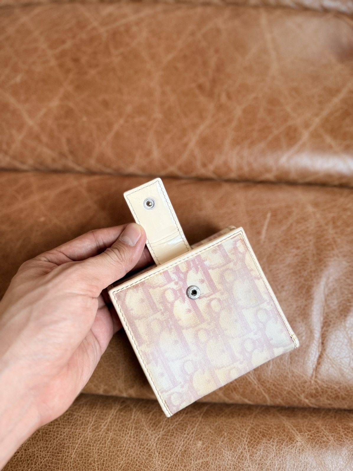 Dior Vintage Pink Oblique Wallet Size ONE SIZE - 9 Thumbnail