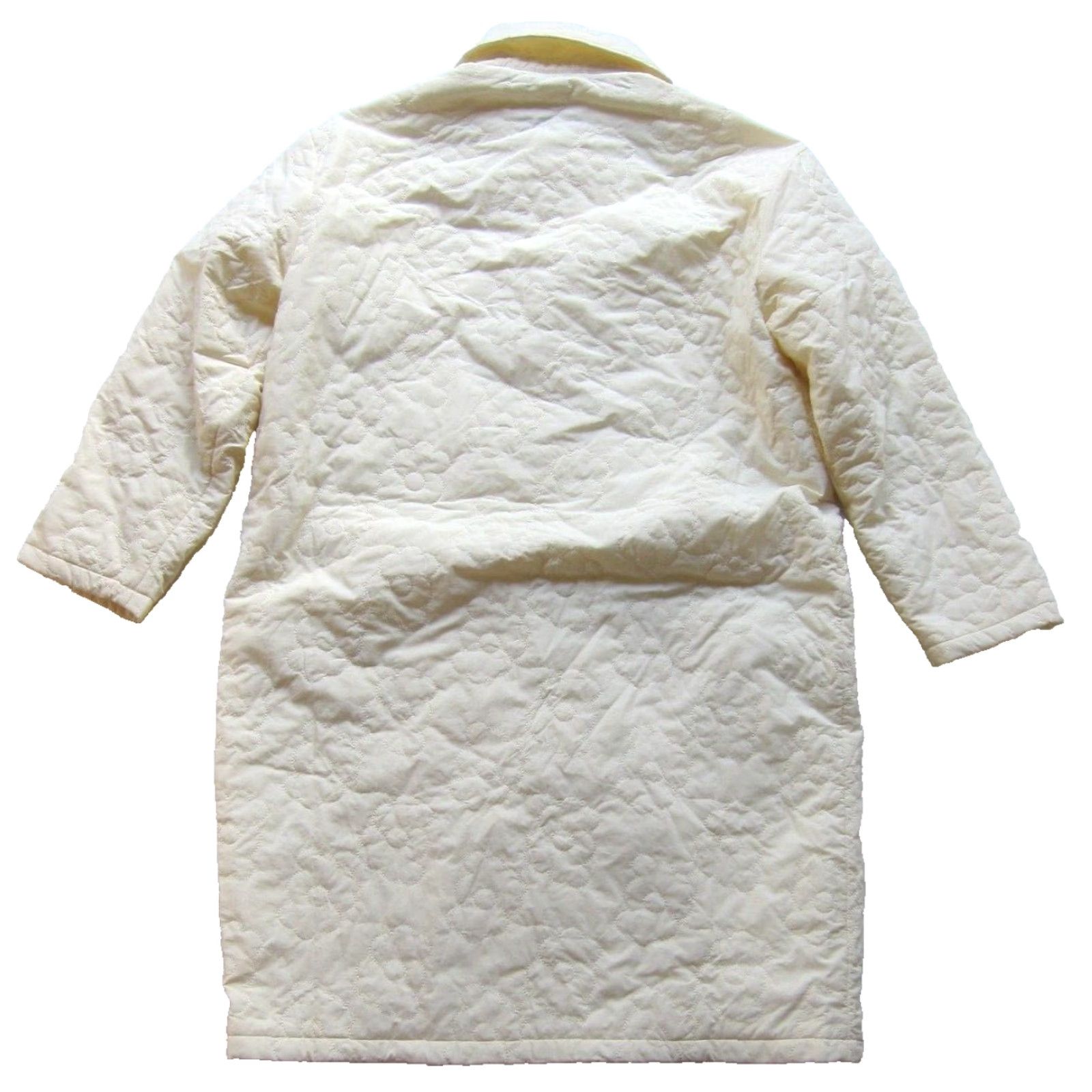 Vintage Urban Revivo Ivory Quilted Pocket Puffer Long Trench Coat Jacket Women 4 Size S / US 4 / IT 40 - 2 Thumbnail