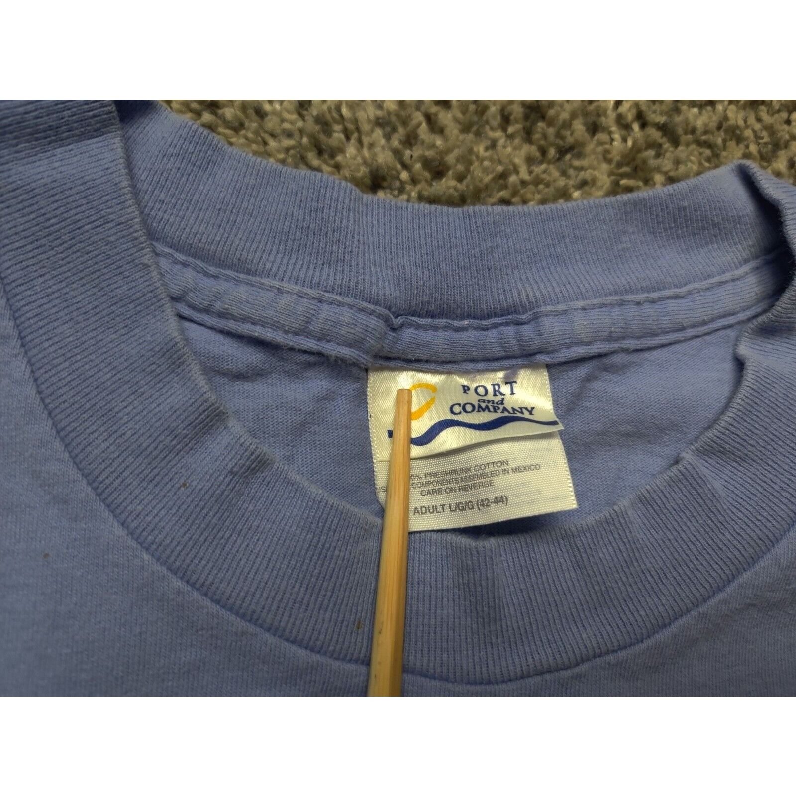 POST&CO Vintage California Shirt Adult Mens Large Blue Spell Out Size US L / EU 52-54 / 3 - 4 Thumbnail