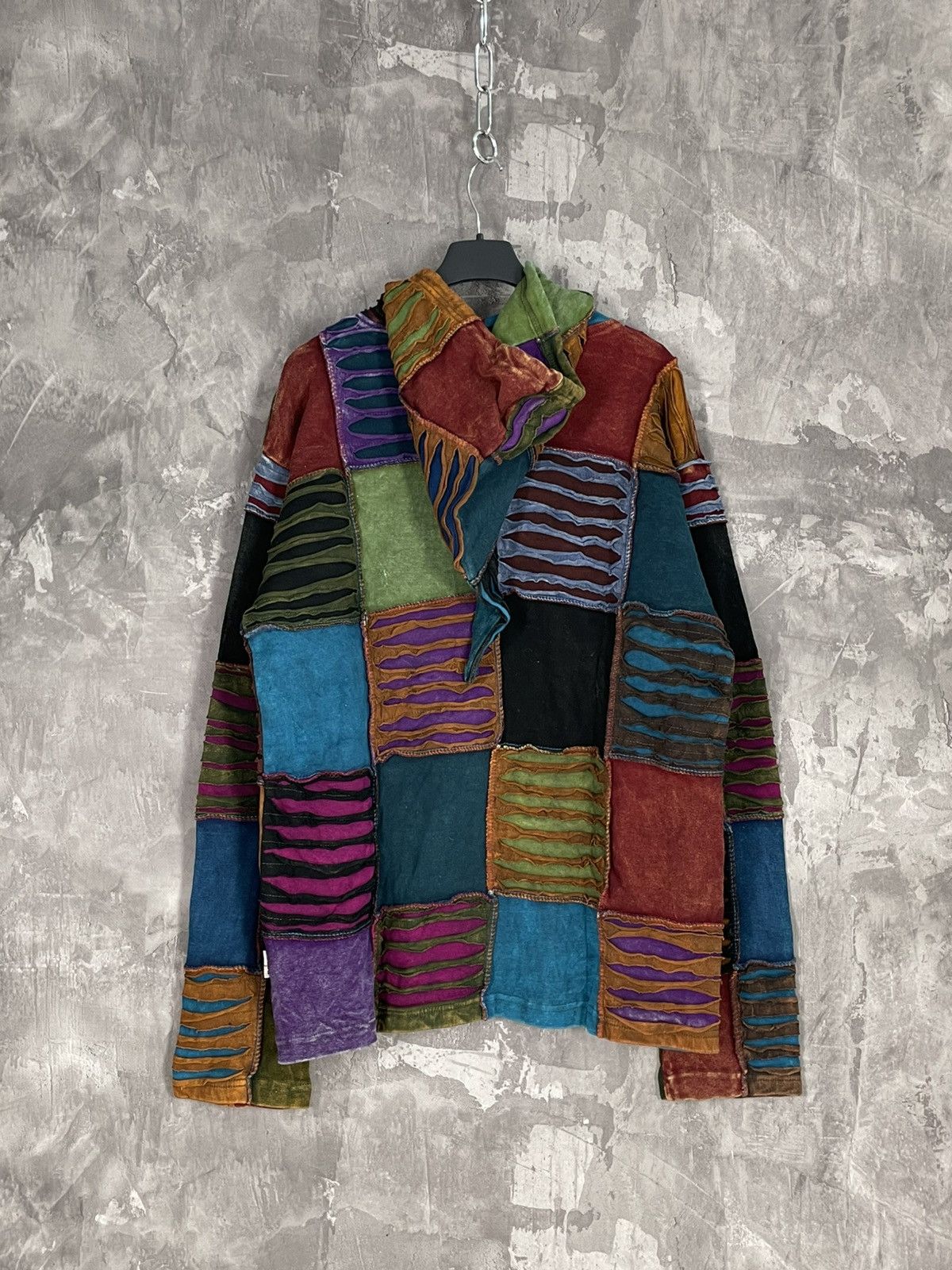 Japanese Brand Y2K Nepal Fantasy Zip Up Hoodie Patchwork vintage 90s native Size M / US 6-8 / IT 42-44 - 8 Thumbnail