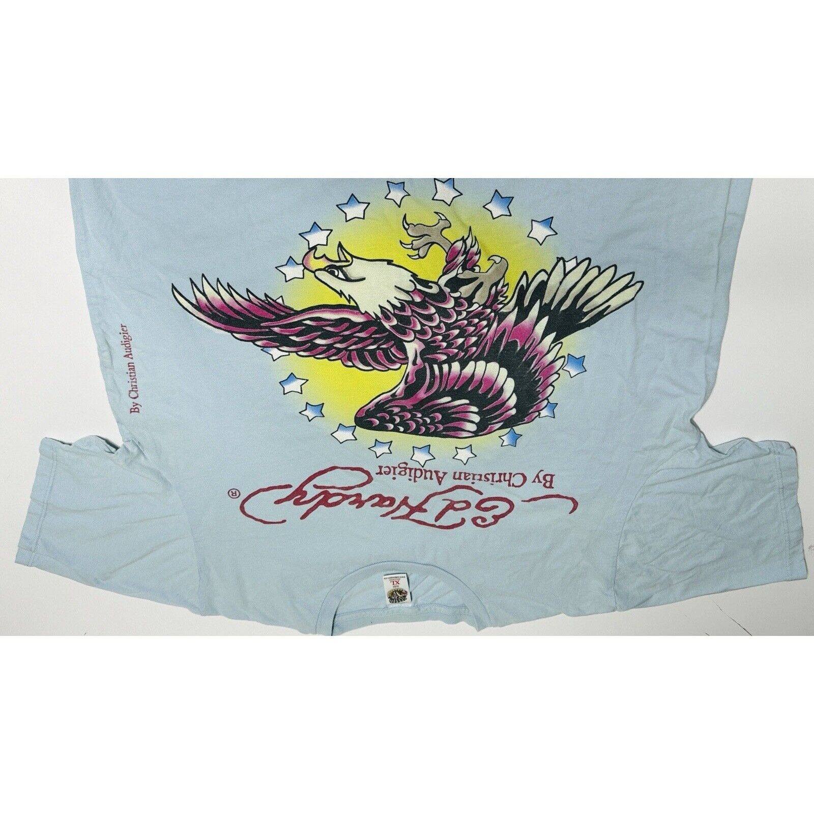 Ed Hardy Vintage Ed Hardy By Christian Audigier Shirt Mens Large Blue Size US L / EU 52-54 / 3 - 11 Thumbnail