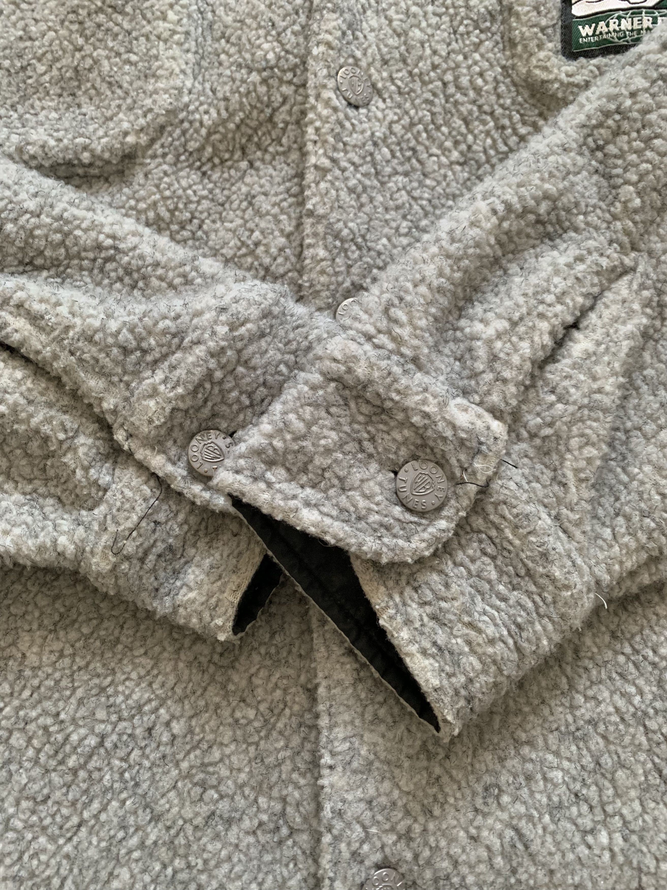 Warner Bros Vintage Warner Bros Jacket Fleece Overshot Baggy 90s Y2K Size US XL / EU 56 / 4 - 5 Thumbnail