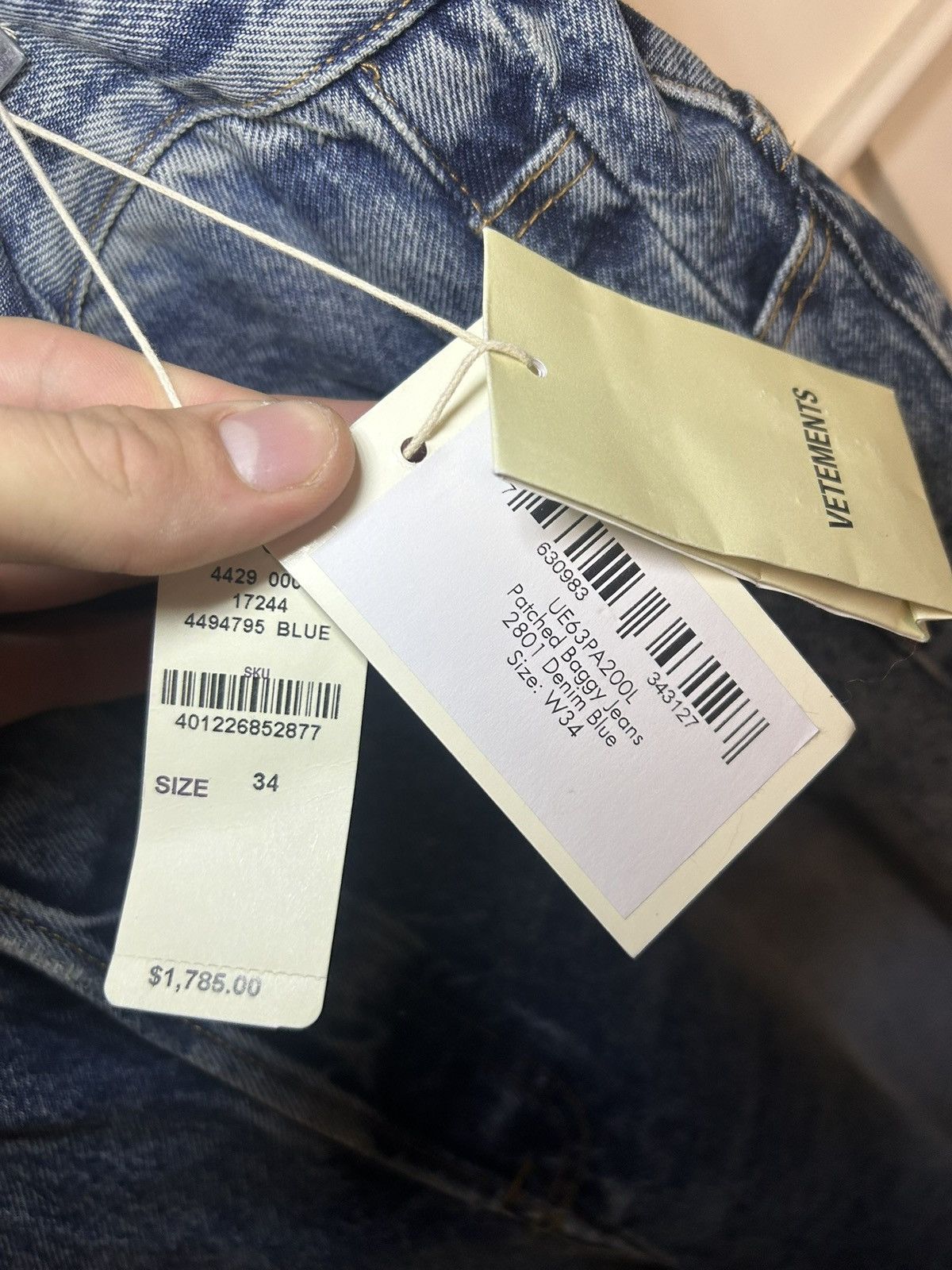 Vetements Vetements baggy patched knee distressed jeans Size US 34 / EU 50 - 4 Thumbnail