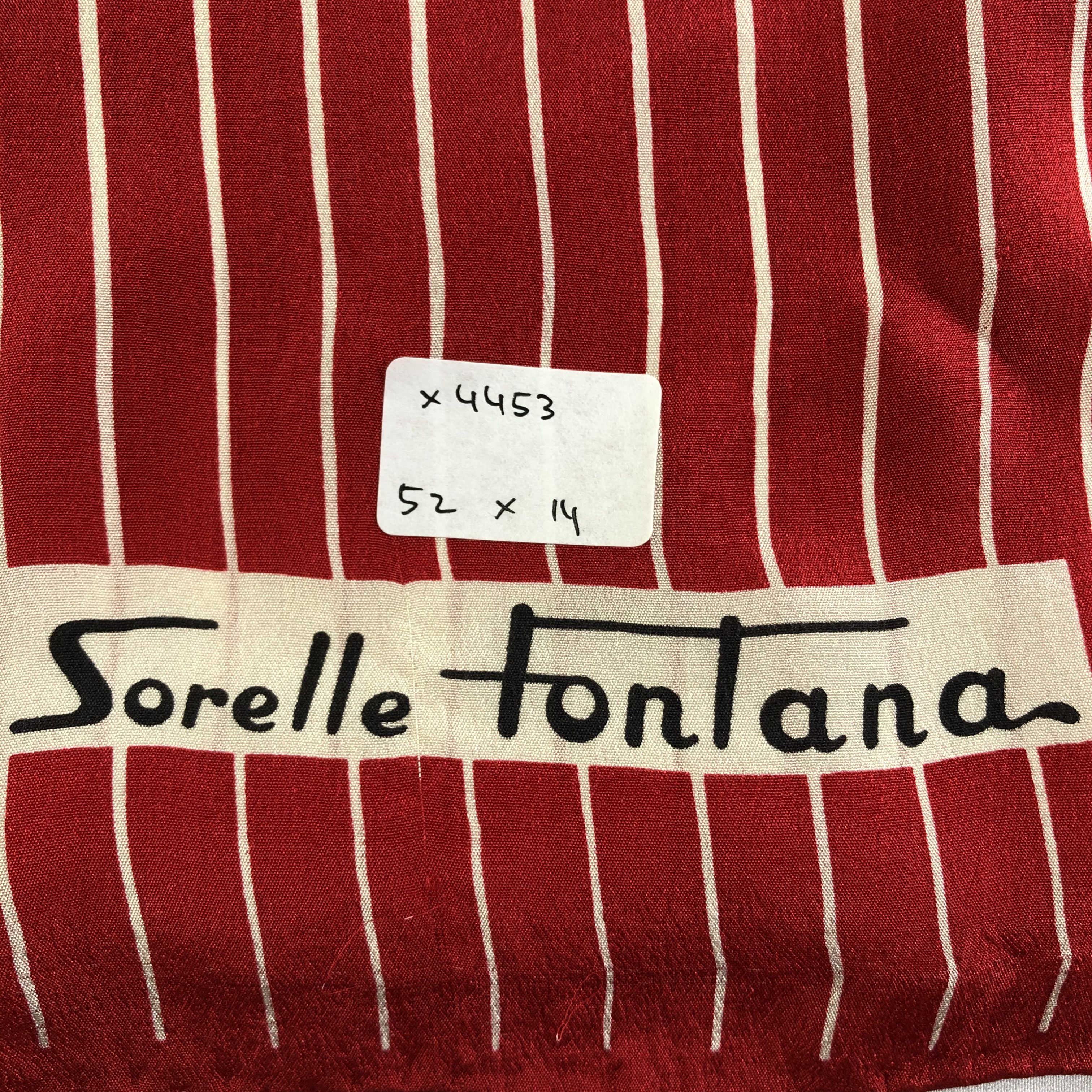 Vintage Vintage Sorelle Fontana Silk Scarf Size ONE SIZE - 7 Thumbnail
