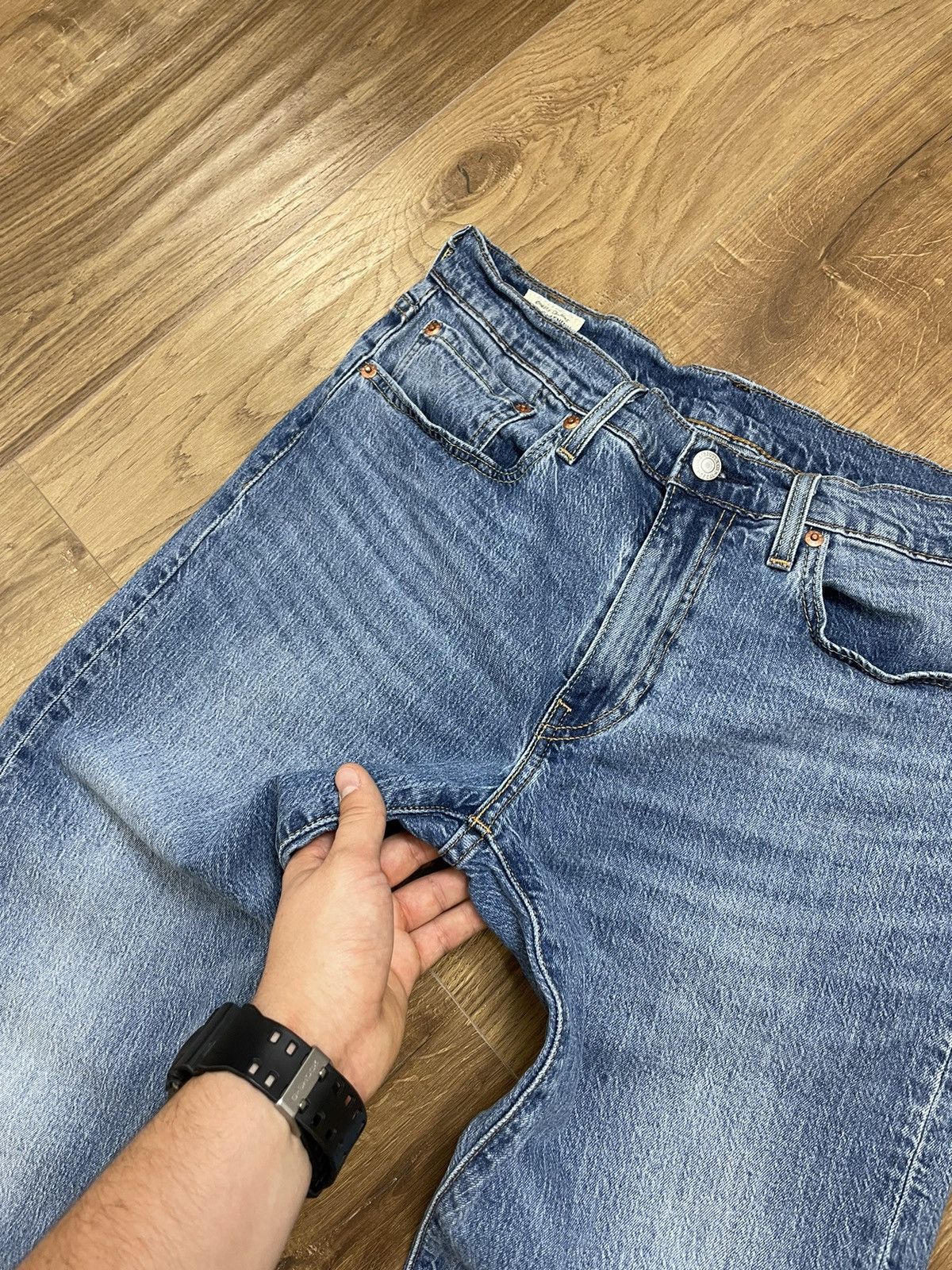Levi's Vintage Levi’s 502 Y2K Blue Stonewashed Denim Jeans Pants Size US 32 / EU 48 - 10 Thumbnail