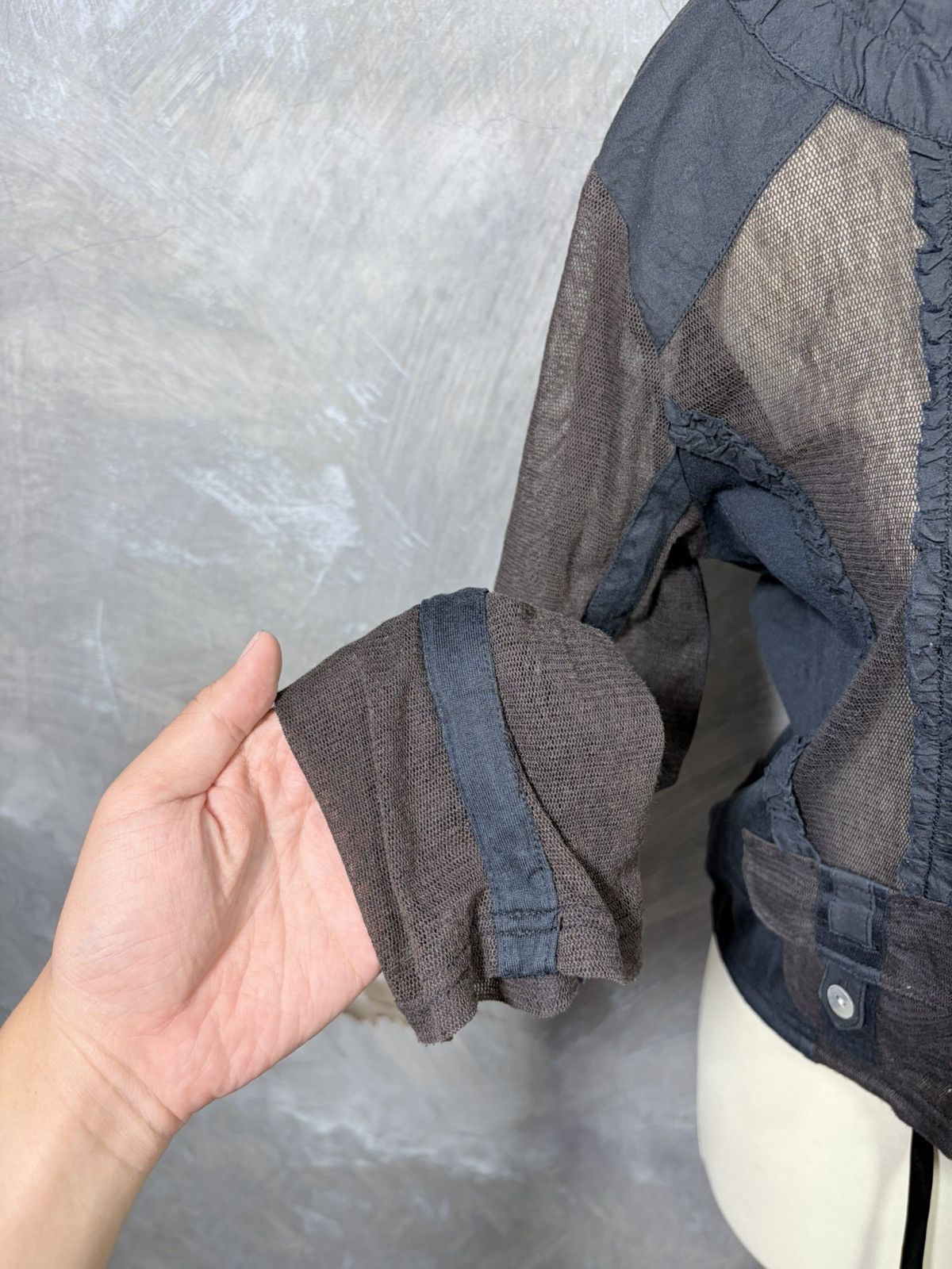 Le Grande Bleu (L.G.B.) Y2K Japanese Women Mesh Outer Tops Size M / US 6-8 / IT 42-44 - 4 Thumbnail