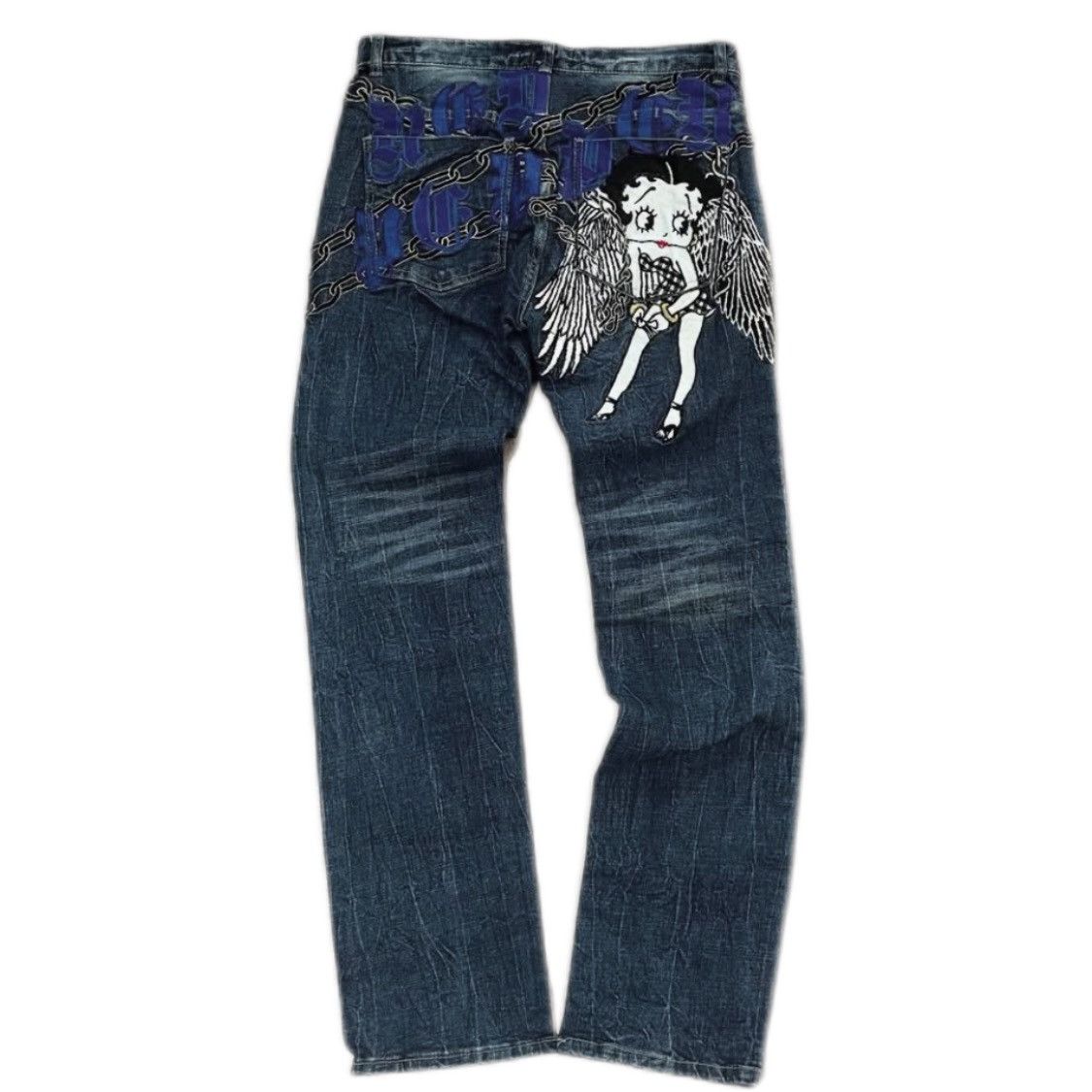 Cartoon Network 🔥Bettyboop X Red Pepper Vintage Denim Pants Size US 32 / EU 48 - 1 Thumbnail