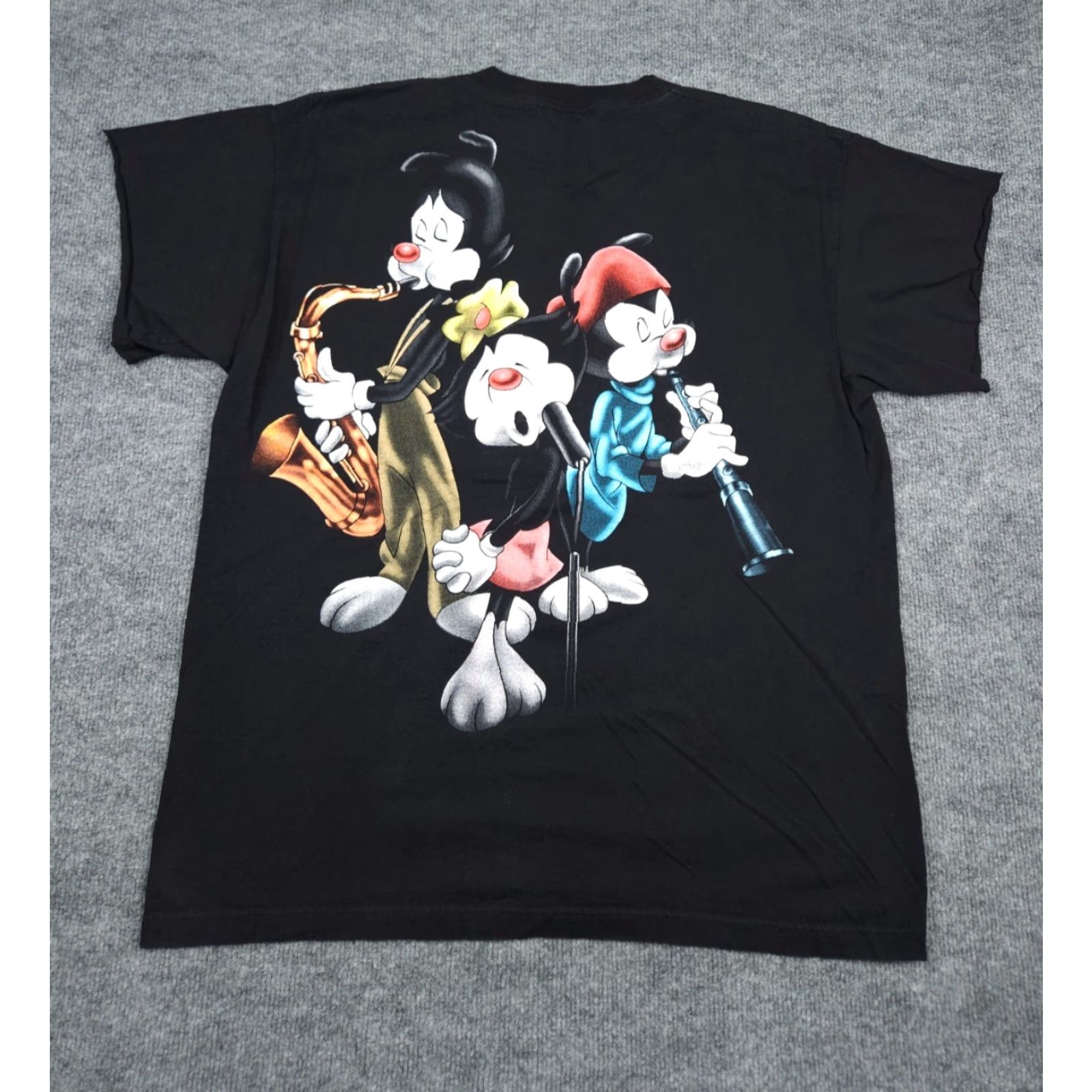 Doublet VINTAGE Animaniacs T Shirt Men's Large Double Sided Single Stitch CUT SLEEVES Size US L / EU 52-54 / 3 - 2 Thumbnail