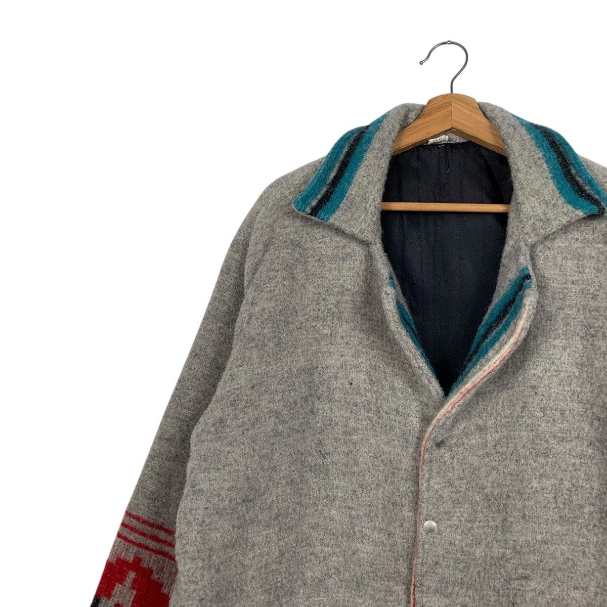 Vintage Vintage Wa Kina Aztech Navajo Wool Jacket Made In USA Size US L / EU 52-54 / 3 - 6 Thumbnail