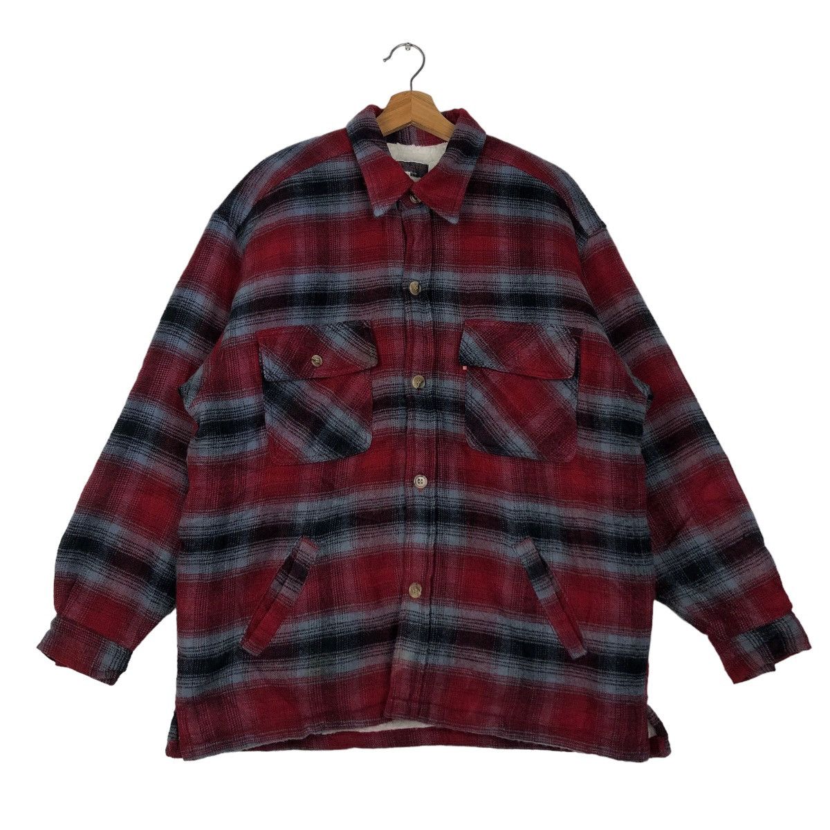 Japanese Brand 🔥Vtg Flannel Jacket Tartan Design High Spirits Issey Miyake Size US L / EU 52-54 / 3 - 1 Thumbnail