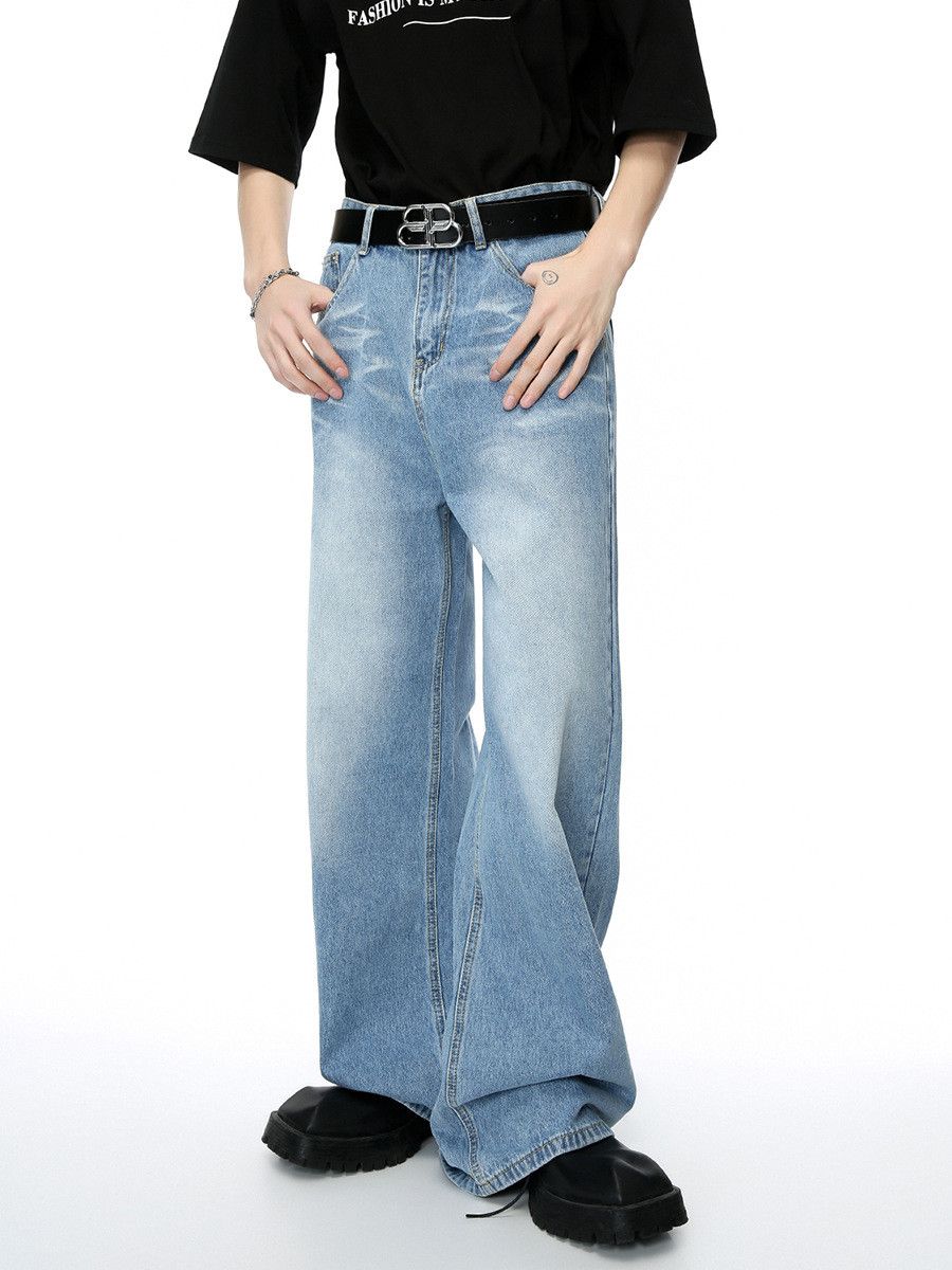Japanese Brand Men's Vibe versatile retro American loose straight leg jeans Size US 32 / EU 48 - 1 Thumbnail