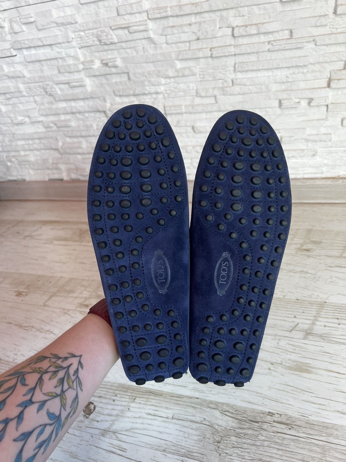 Tod's Tod’s Nuovo Gommino Galassia Loafers UK 6 Blue Suede Shoes Size US 6 / EU 39 - 8 Thumbnail