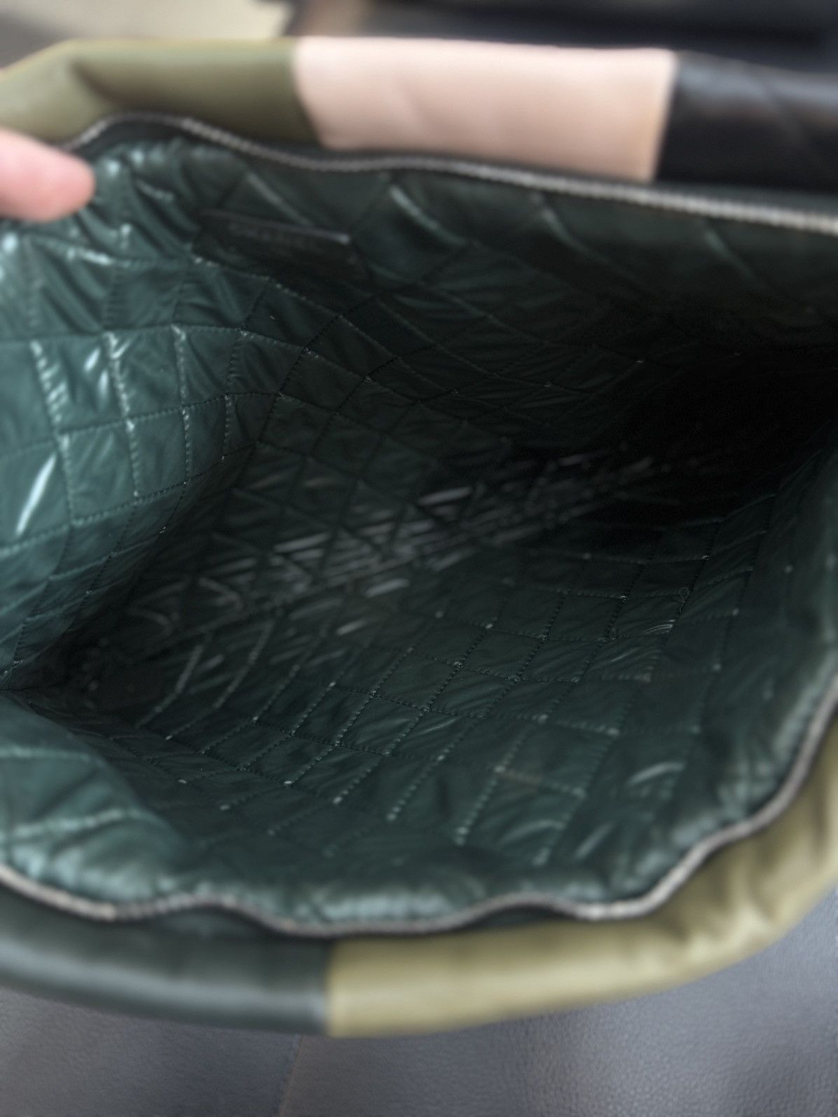 Chanel Chanel Olive & Multicolor Lambskin Patchwork O-Case Size ONE SIZE - 13 Thumbnail