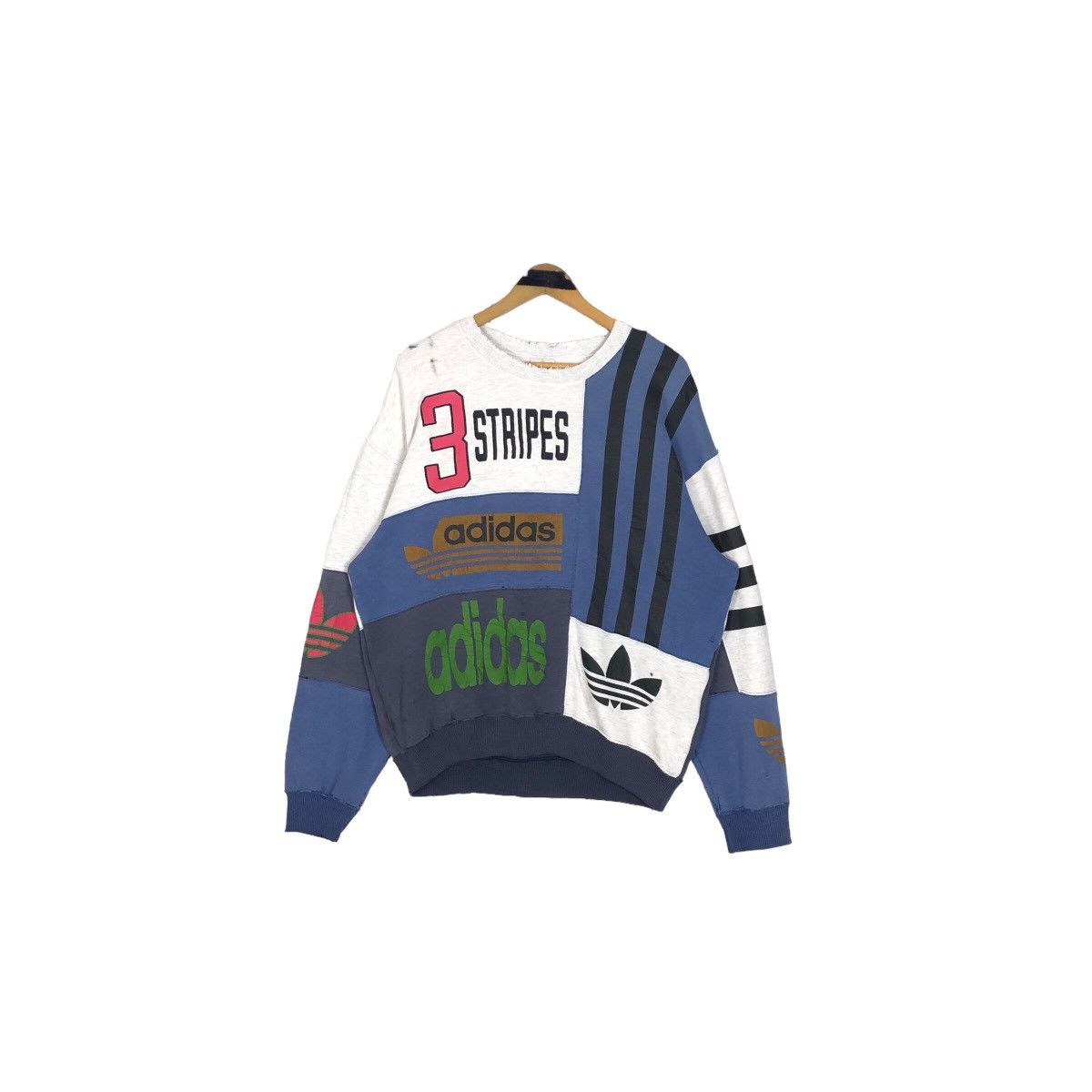 Adidas Vintage 90s Adidas Originals Crewneck Sweatshirt Big Logo Size US L / EU 52-54 / 3 - 2 Thumbnail