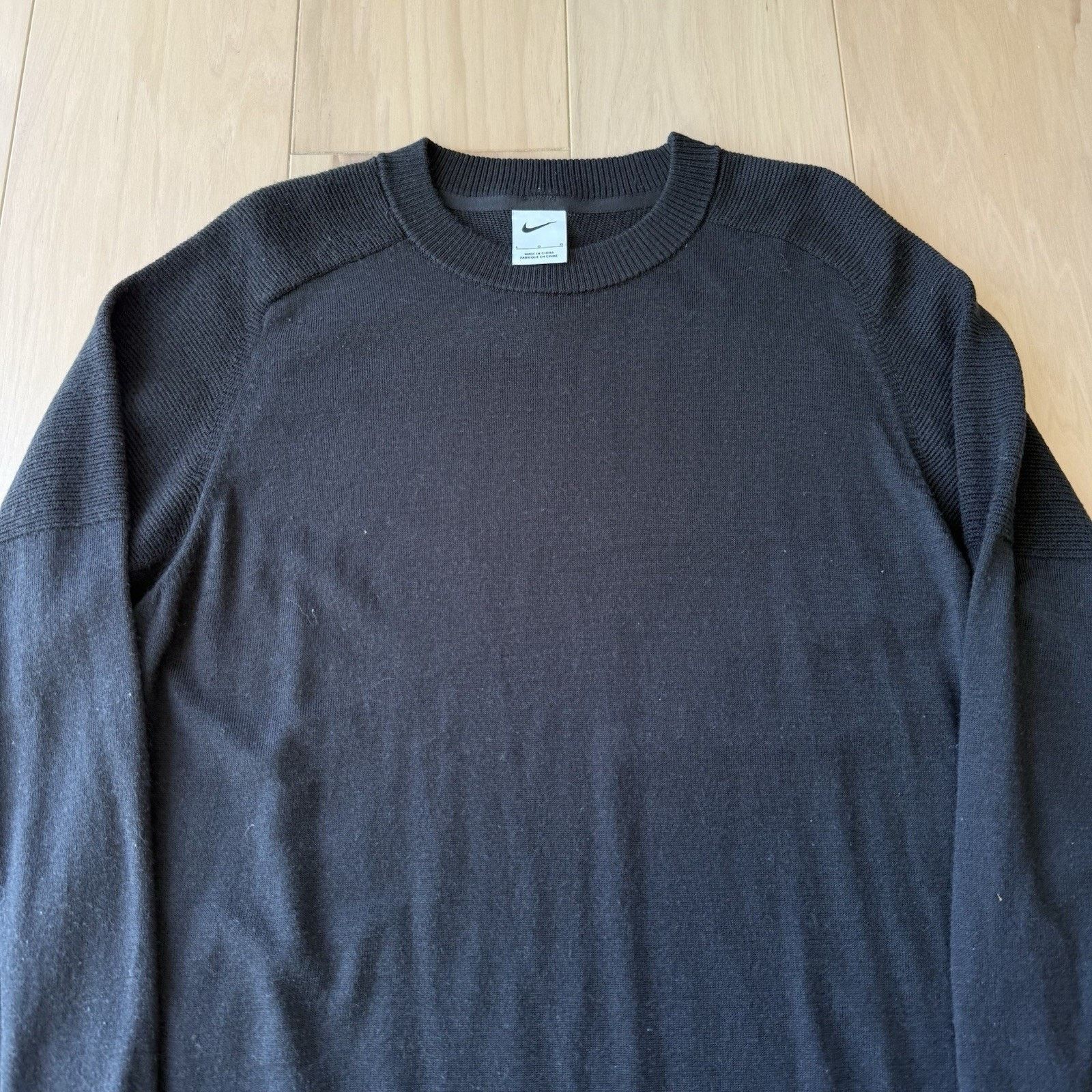 Nike Nike Tiger Woods Sweater Large Black Polyester Wool Pullover Size US L / EU 52-54 / 3 - 3 Thumbnail