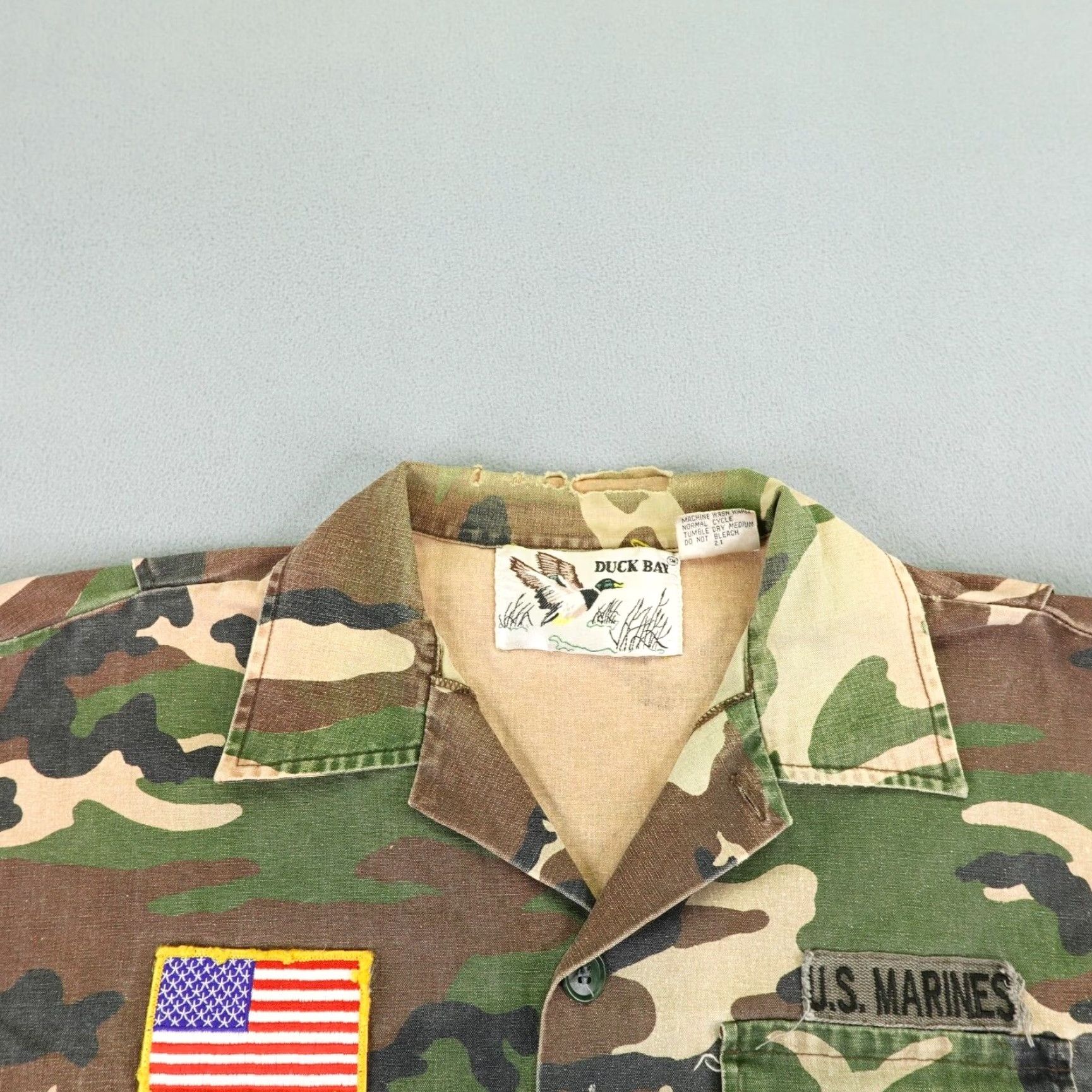 Vintage VINTAGE Duck Bay Shirt Mens Large Brown Green Camo Marines Hunting Sleeveless Size US L / EU 52-54 / 3 - 2 Thumbnail