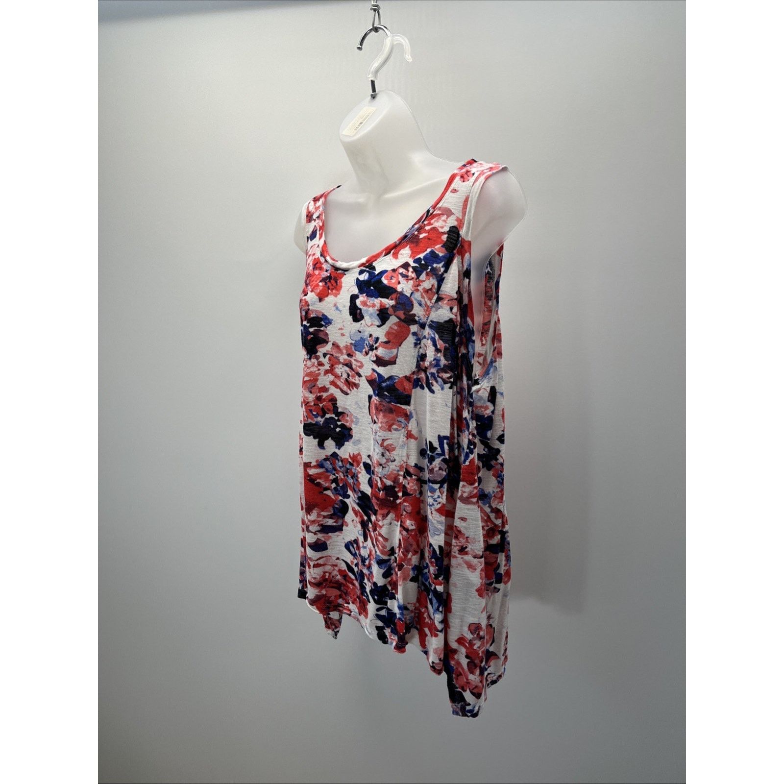 Other Womens kenar white floral tank top sz 2X Size XXL / US 16-18 / IT 52-54 - 3 Thumbnail