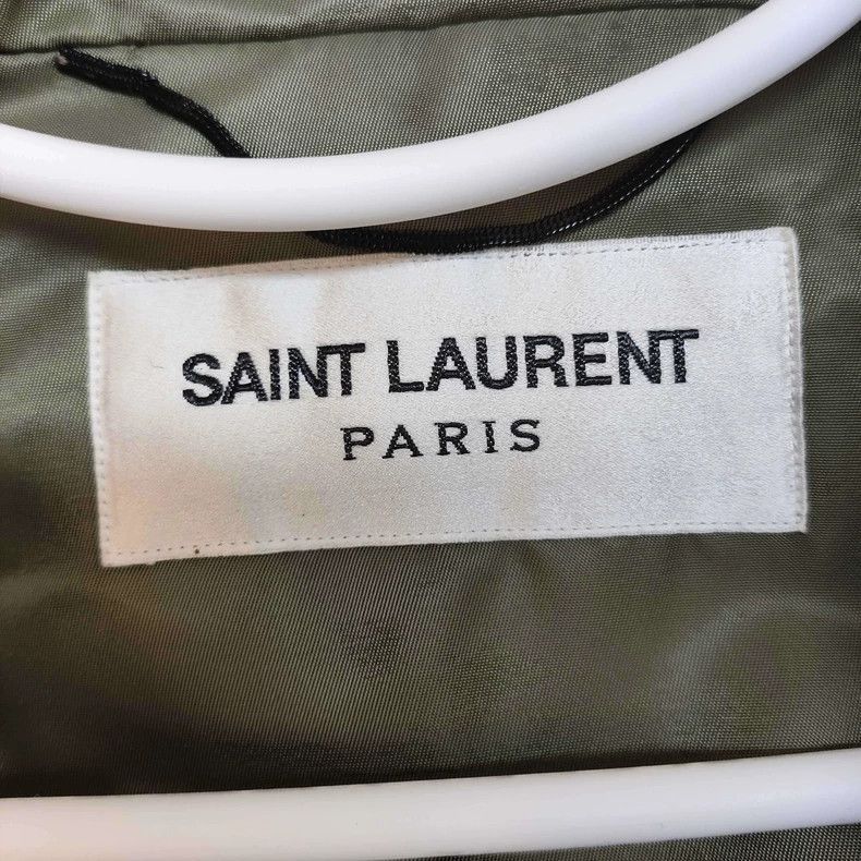 Saint Laurent Paris YSL Green Cotton Hooded Jacket Size US L / EU 52-54 / 3 - 3 Thumbnail