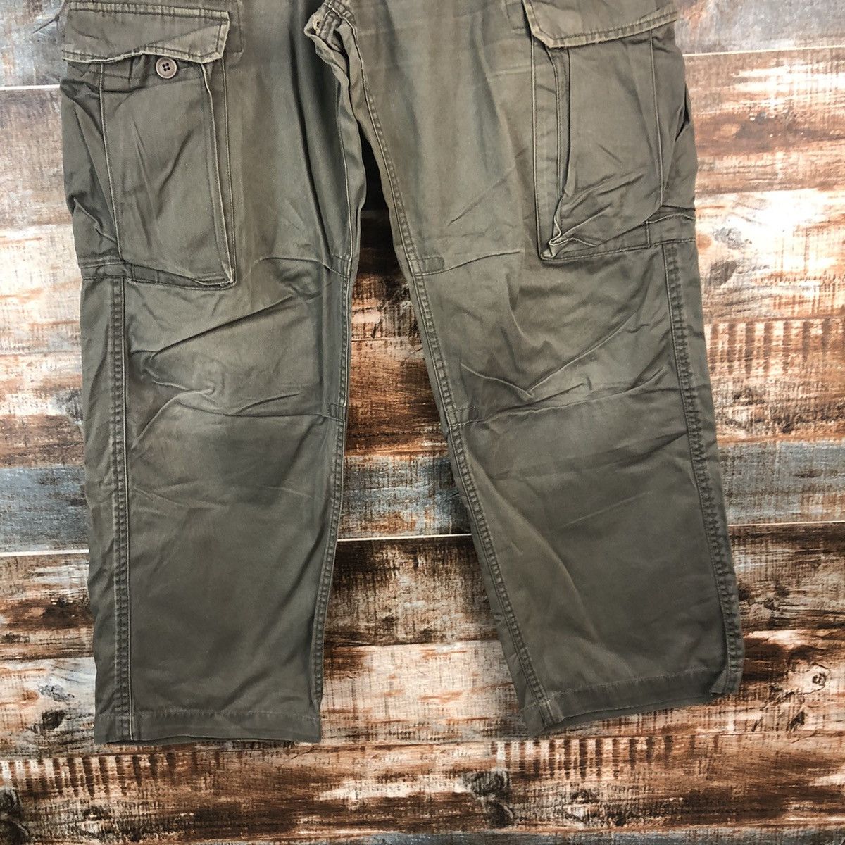 Japanese Brand DL Real Crush Clothing utility Cargo Multipocket Pants #C710 Size US 33 - 6 Thumbnail