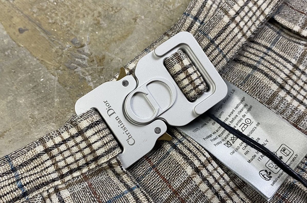 Dior Dior - FW23 Wool Kilt Logo Buckle Size US 26 / EU 42 - 3 Thumbnail