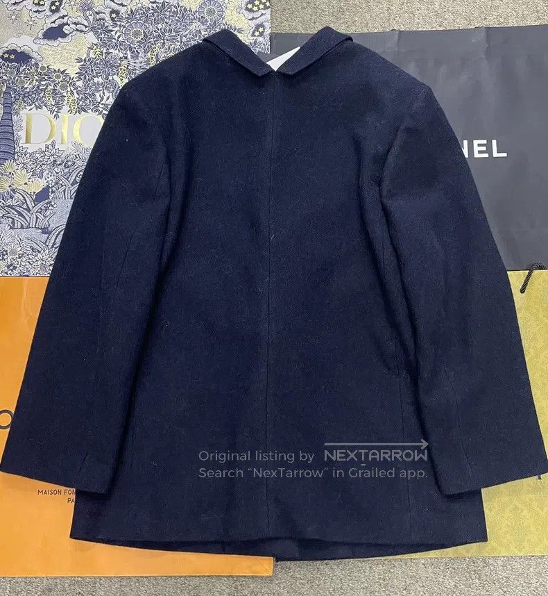 Prada Prada 25 autumn and winter new blue woollen silhouette coa Size XS / US 0-2 / IT 36-38 - 3 Thumbnail