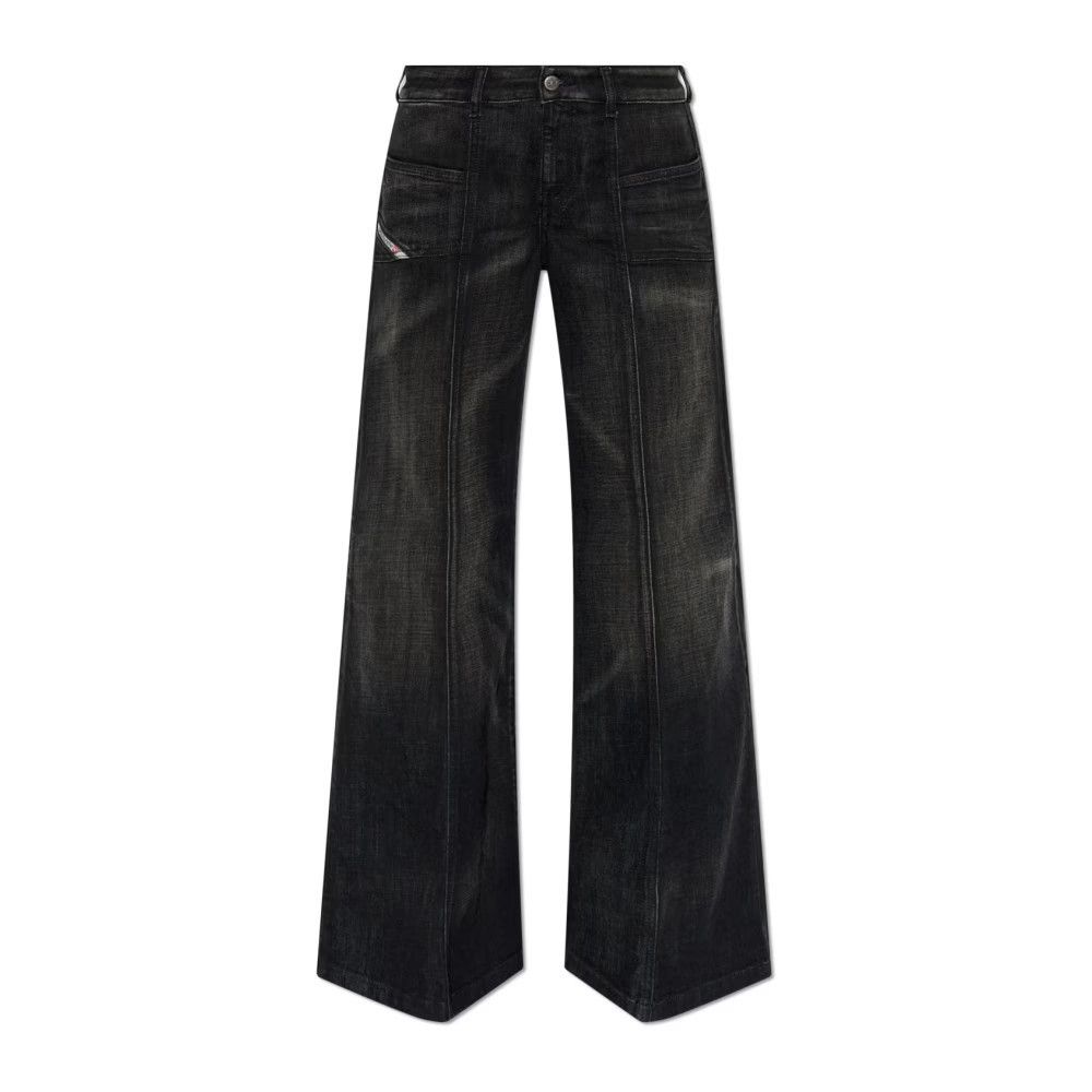 DIESEL D-Akii Black Flared Jeans New And Authentic (Women's