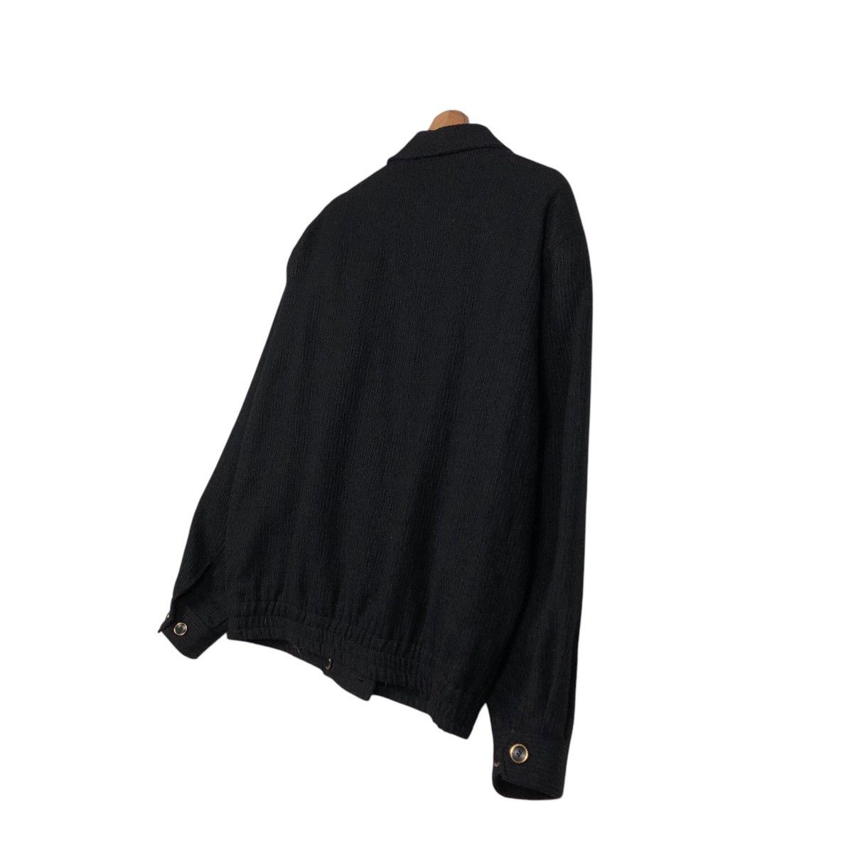 Japanese Brand 📌Vtg Wool Bomber Jacket Herringbone Unbranded Issey Miyake Size US M / EU 48-50 / 2 - 11 Thumbnail